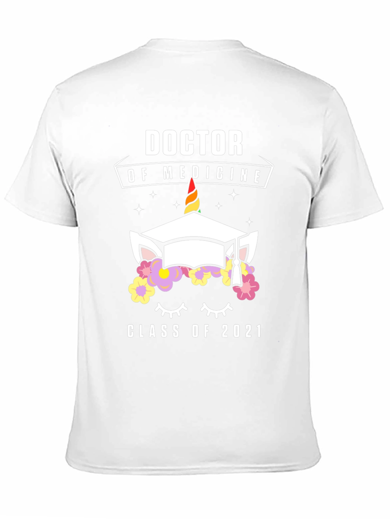 Black Doctor of Medicine Class of 2021 Graduation T-Shirt view 11