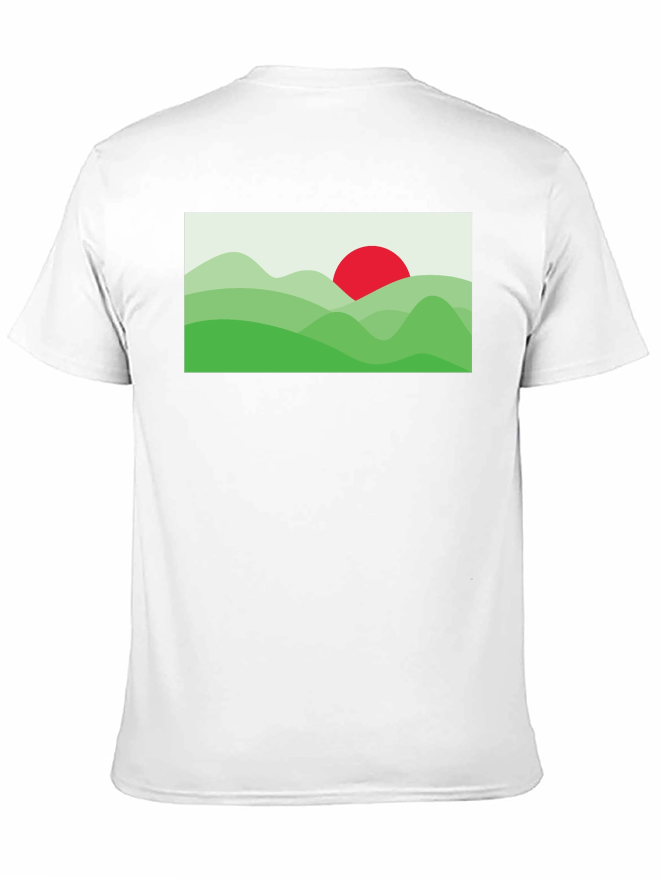 Black Nature Graphic Tee - Modern Landscape Design view 11