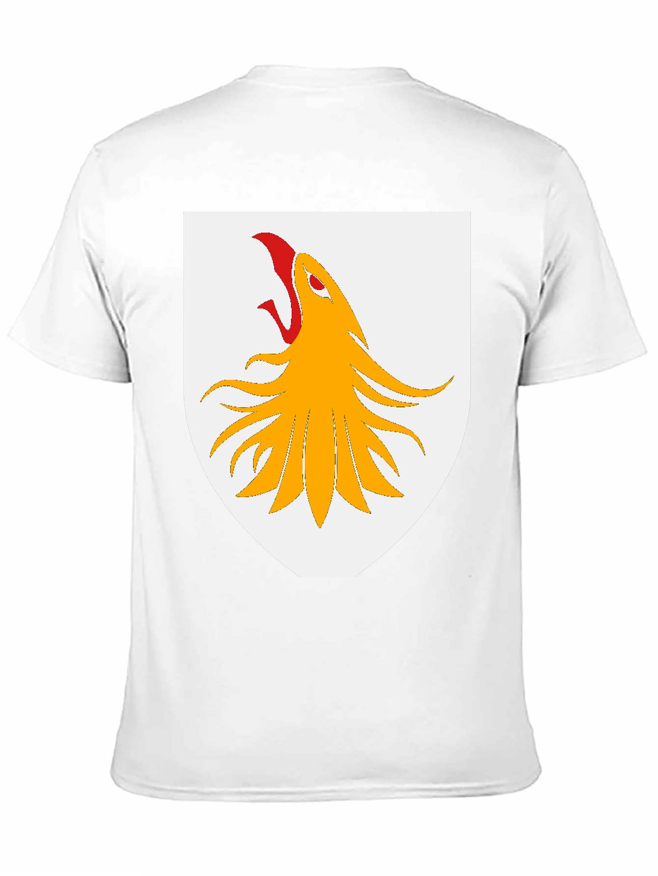 Black Griffin Shield Graphic T-Shirt - Black Cotton Tee view 11