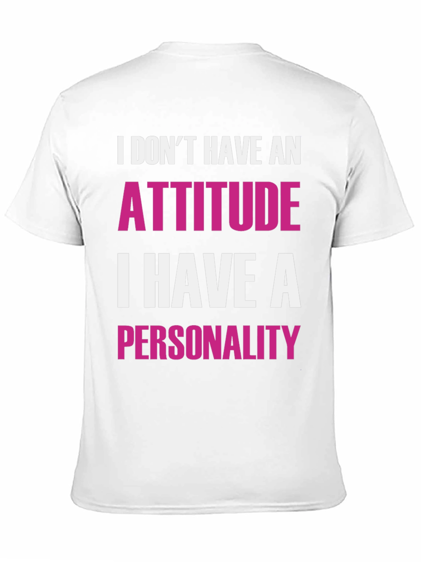 Black Funny Attitude Personality Graphic T-Shirt view 11