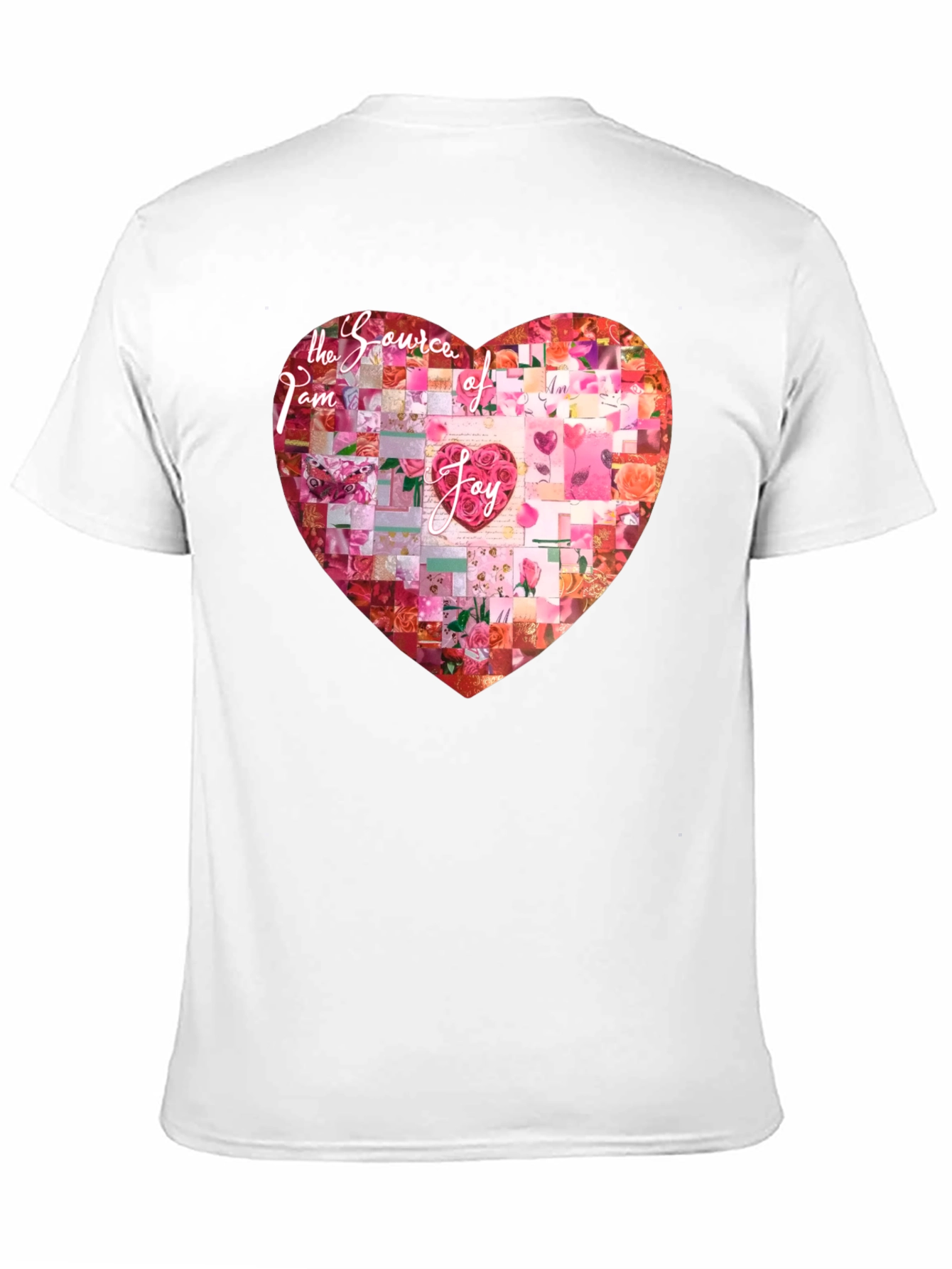Black I am the Source of Joy Heart Graphic T-Shirt view 11
