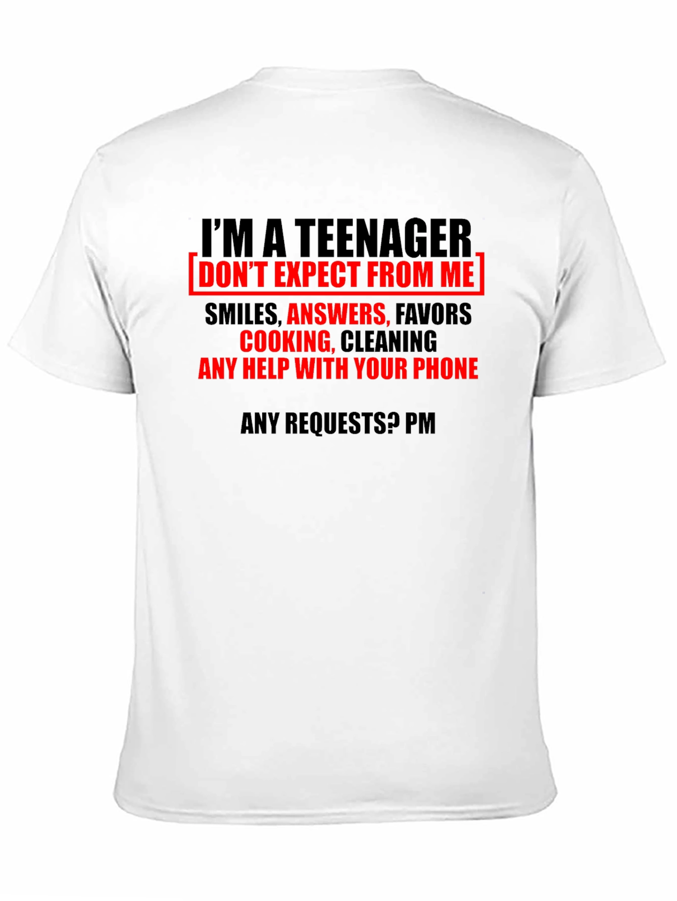 Black Teenager Funny Graphic T-Shirt view 11