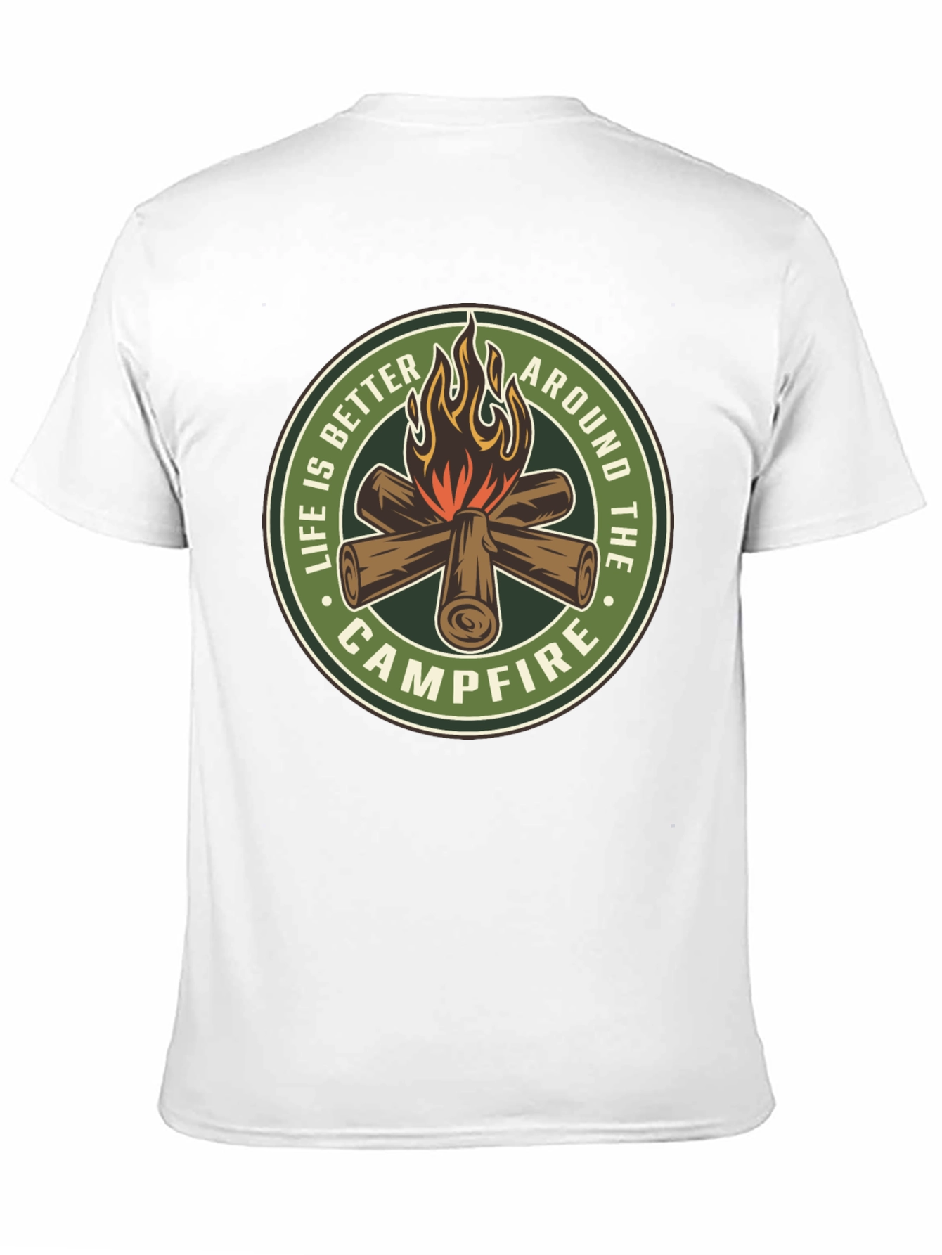 Black Campfire Graphic T-Shirt - Life Is Better Around The Campfire view 11