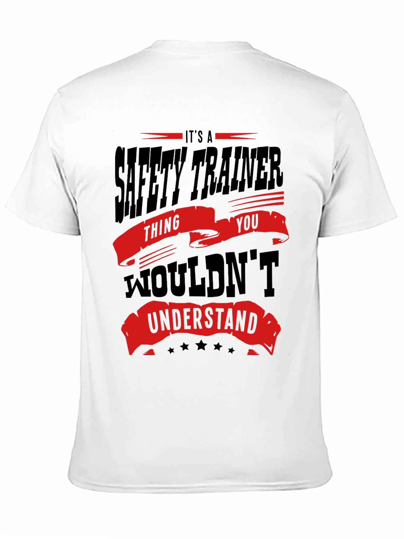 Black Safety Trainer T-Shirt - You Wouldn't Understand view 11