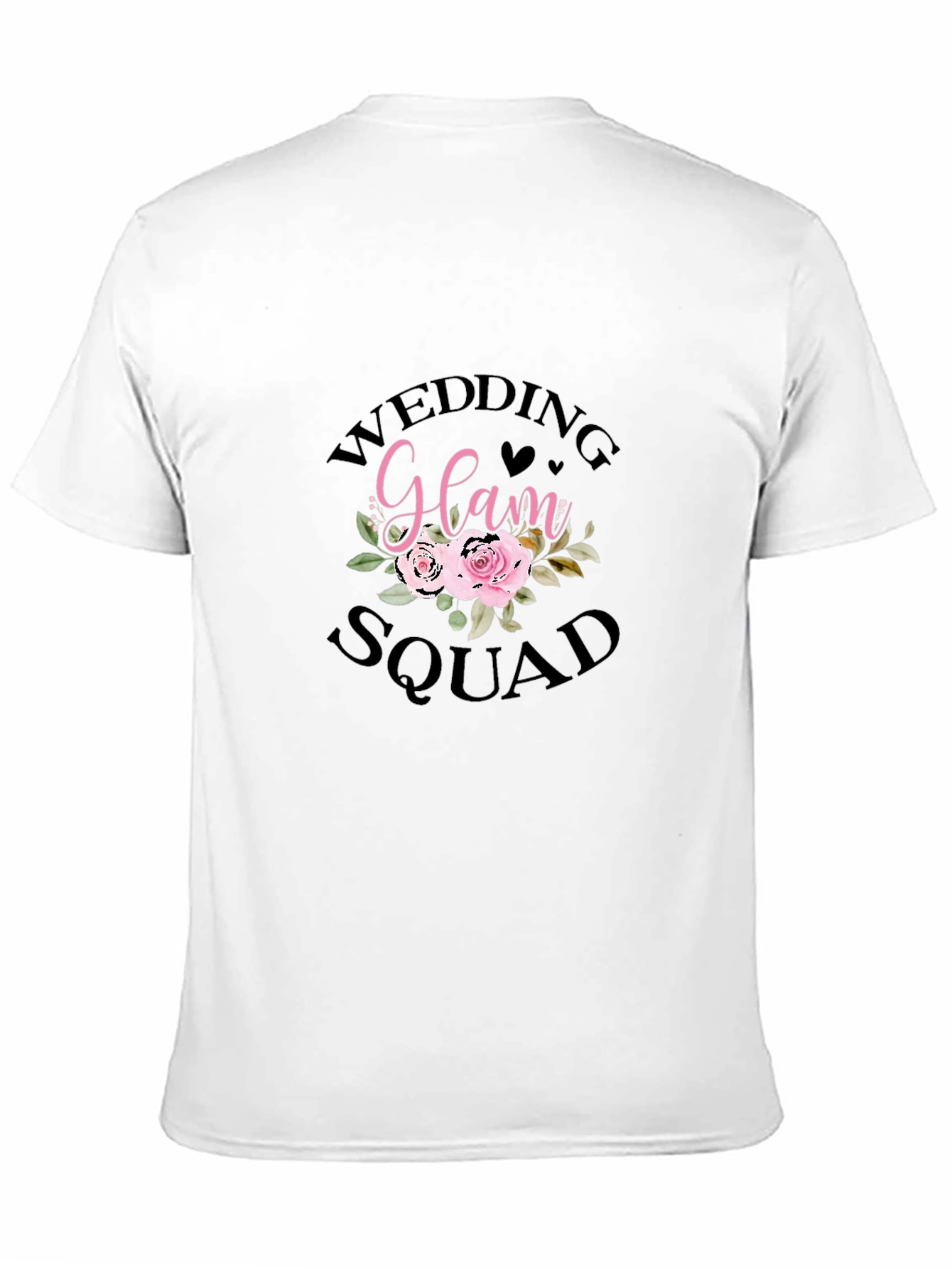Black Wedding Glam Squad Black Cotton Graphic Tee view 11