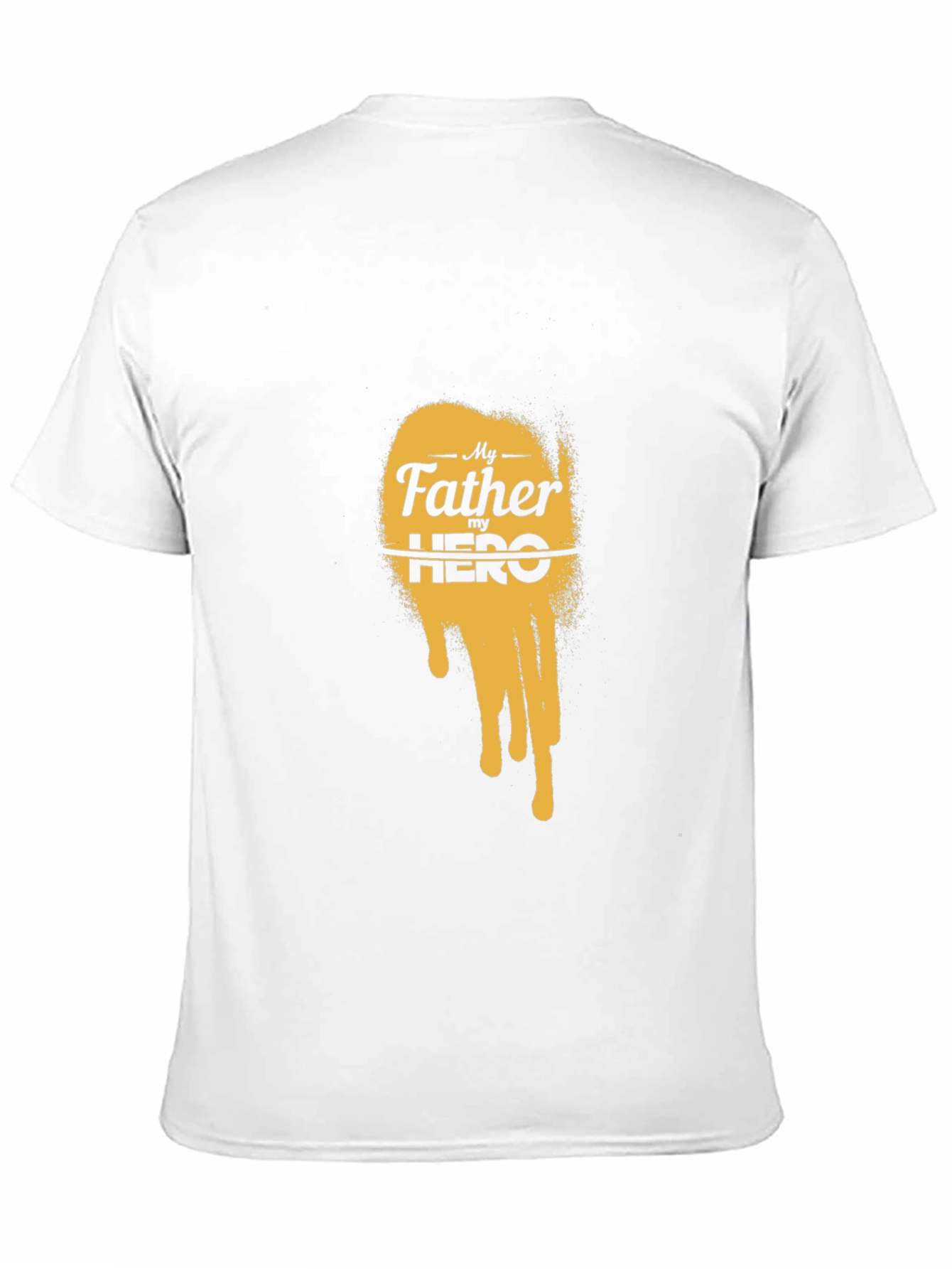 Black My Father My Hero Graphic Tee - Black Cotton T-Shirt view 11