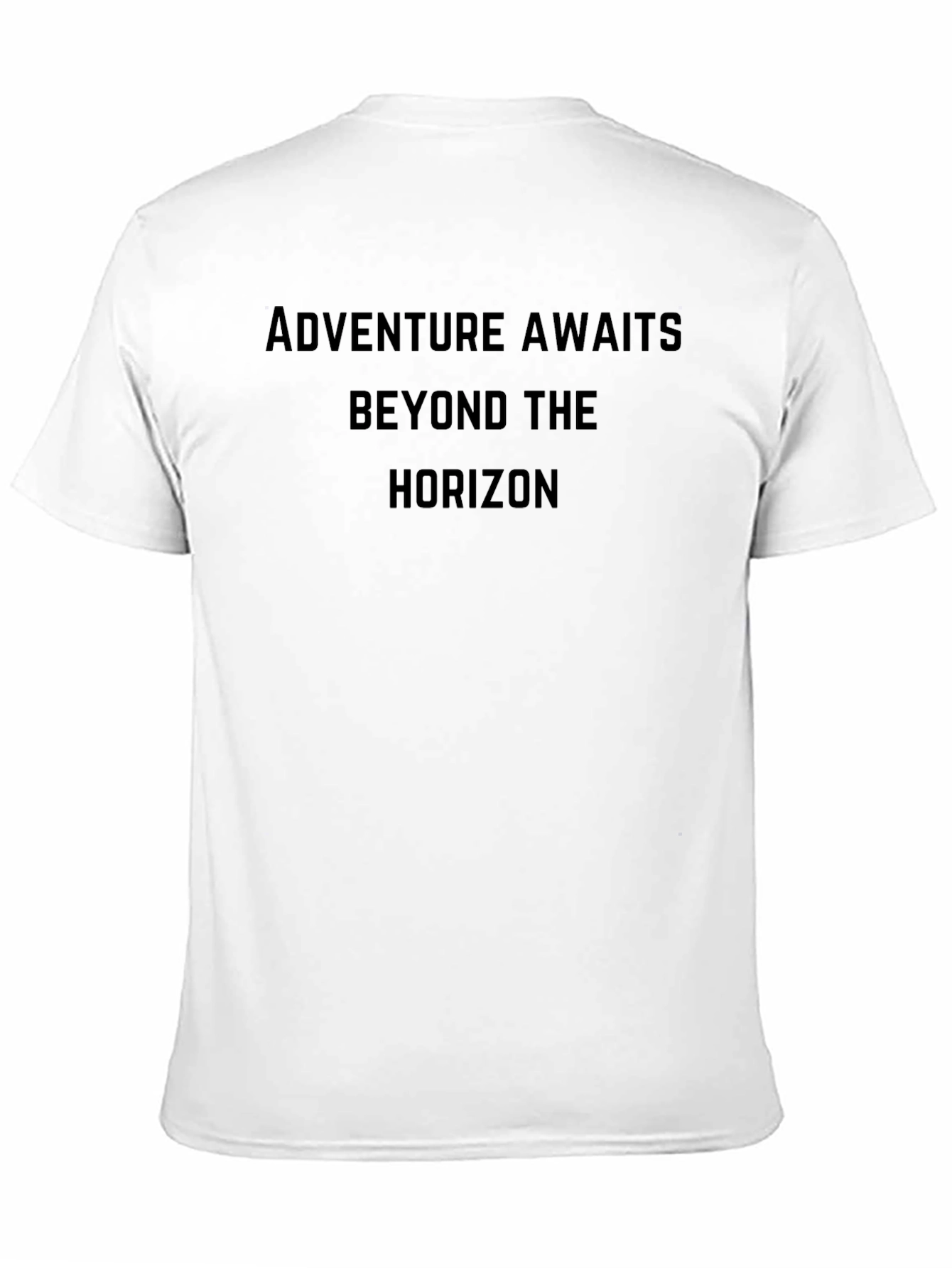 Black Adventure Awaits Tee - Beyond the Horizon Black T-Shirt view 11