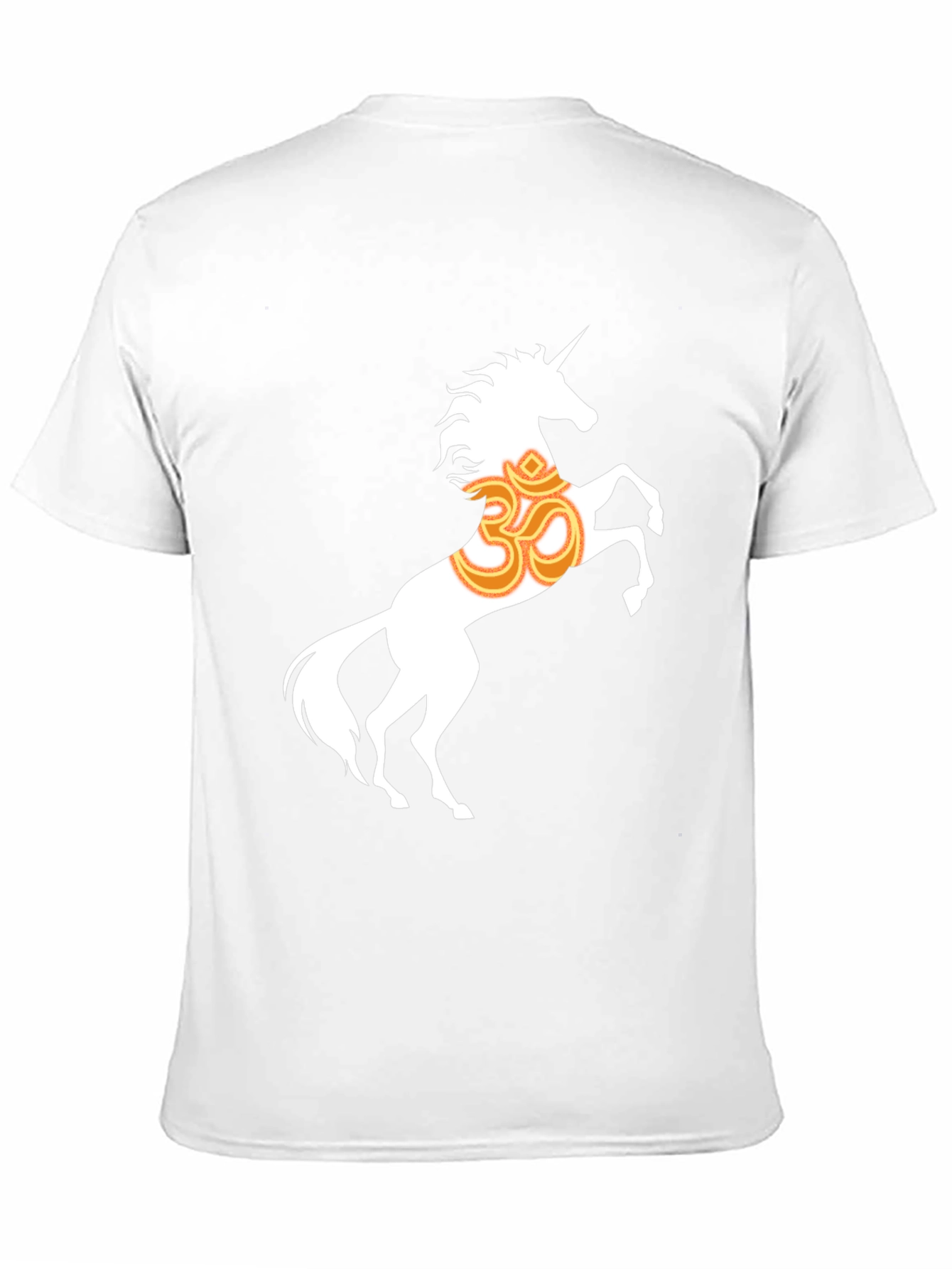 Black Unicorn Om Graphic T-Shirt - Black Cotton Blend view 11