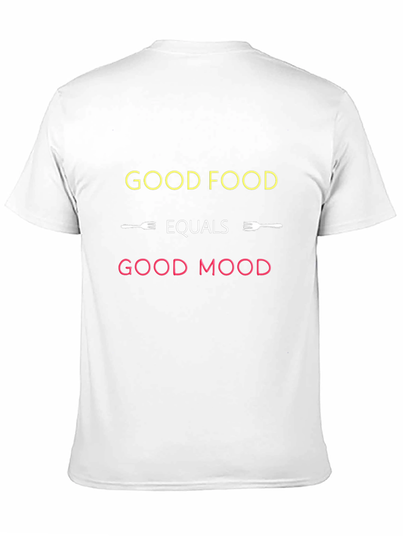 Black Good Food Good Mood T-Shirt -  Black Crew Neck Tee view 11