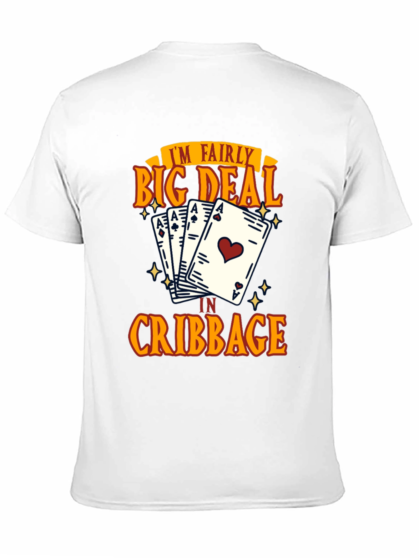 Black Fairly Big Deal Cribbage Card T-Shirt view 11