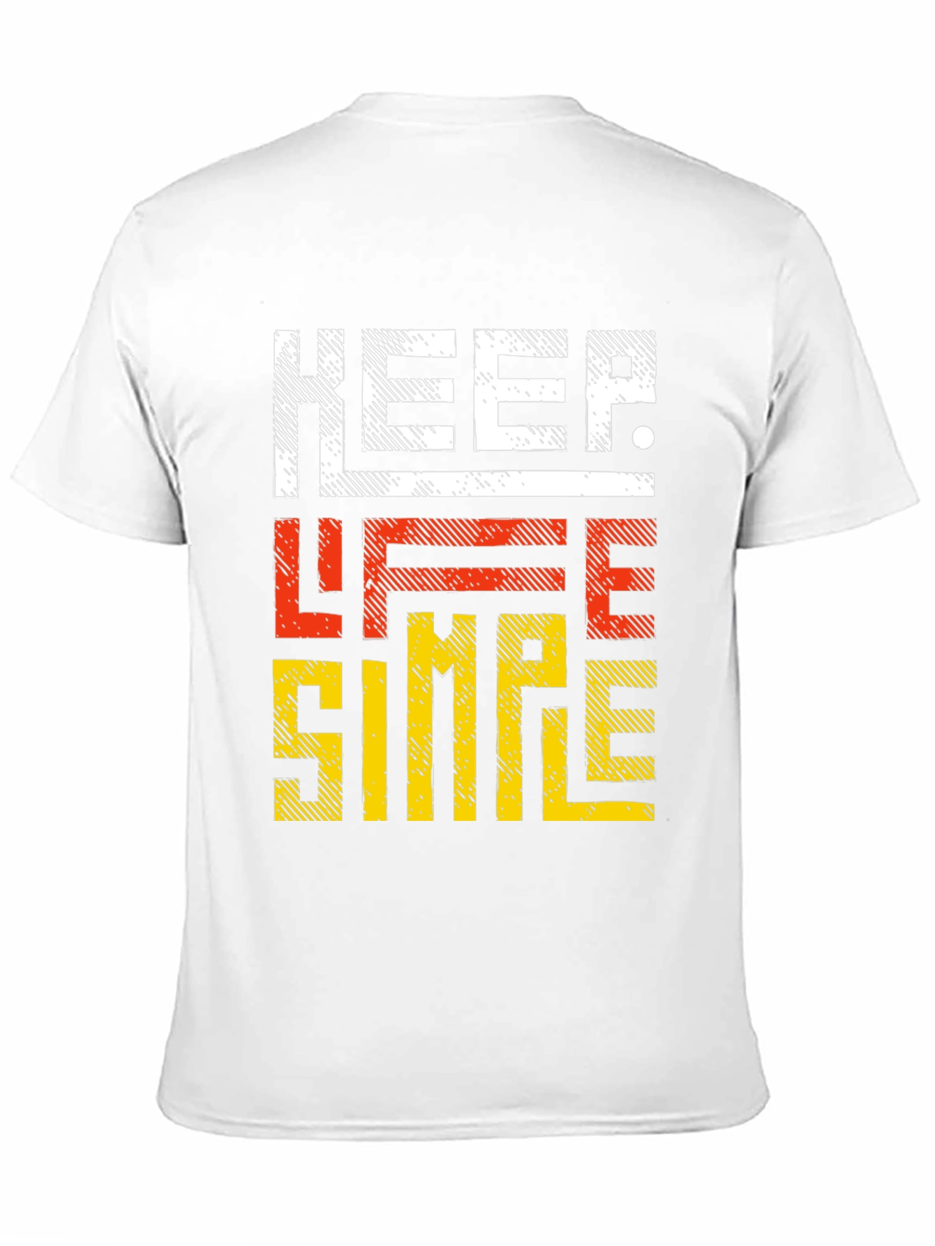 Black Keep Life Simple Graphic Tee view 11