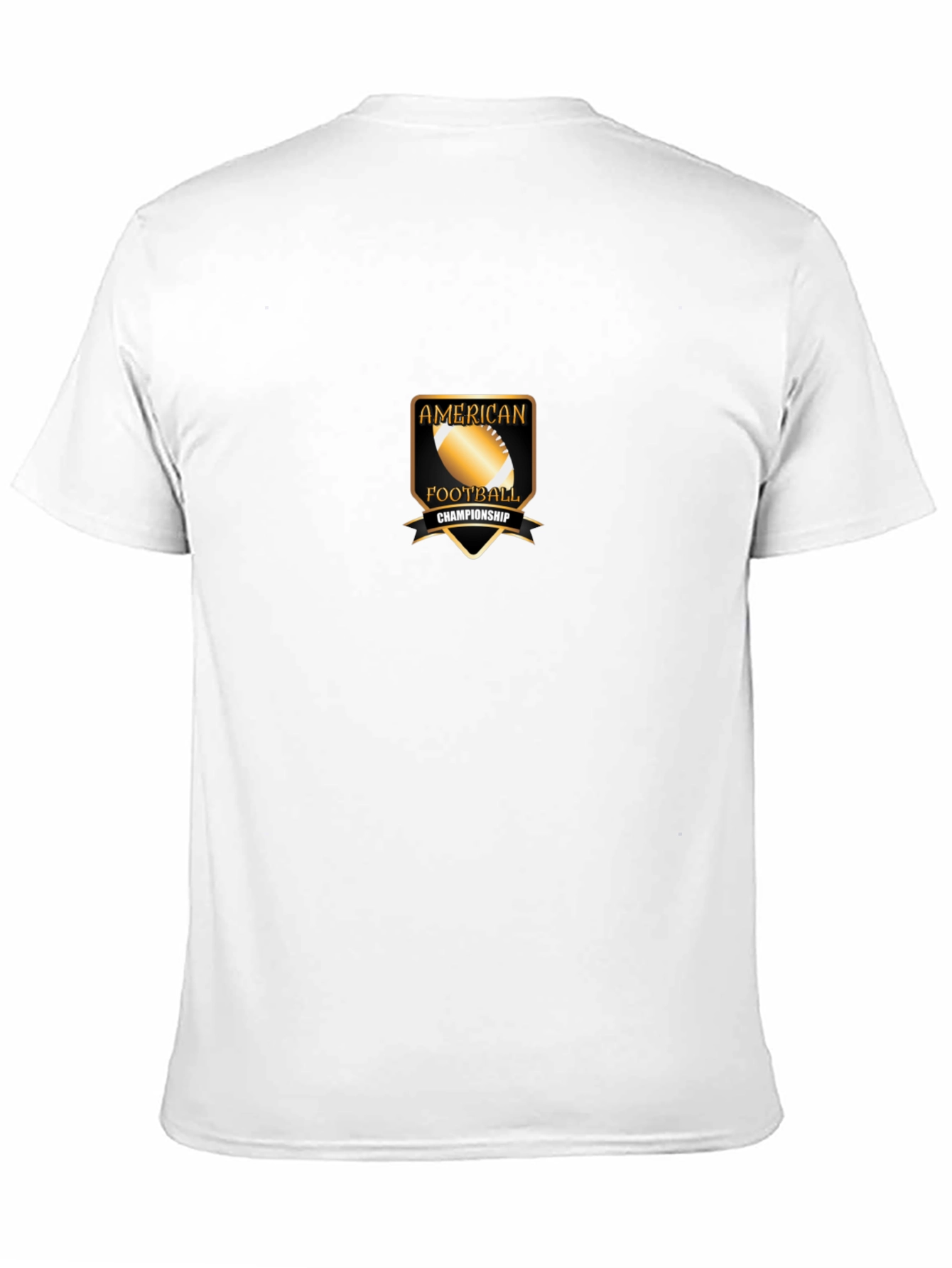 Black American Football Championship Black T-Shirt view 11