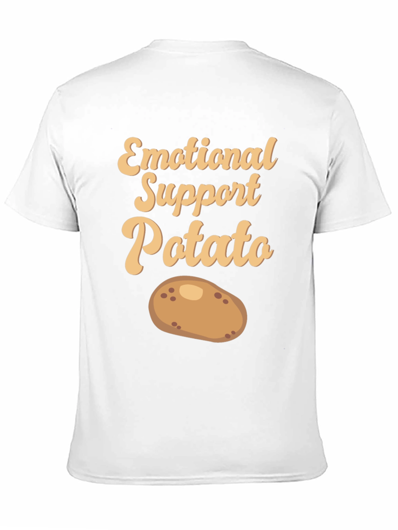 Black Emotional Support Potato T-Shirt - Cute & Comfy! view 11