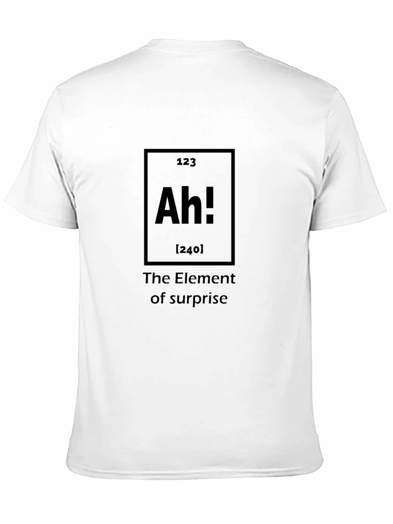 Black Ah! Element of Surprise Graphic T-Shirt view 11