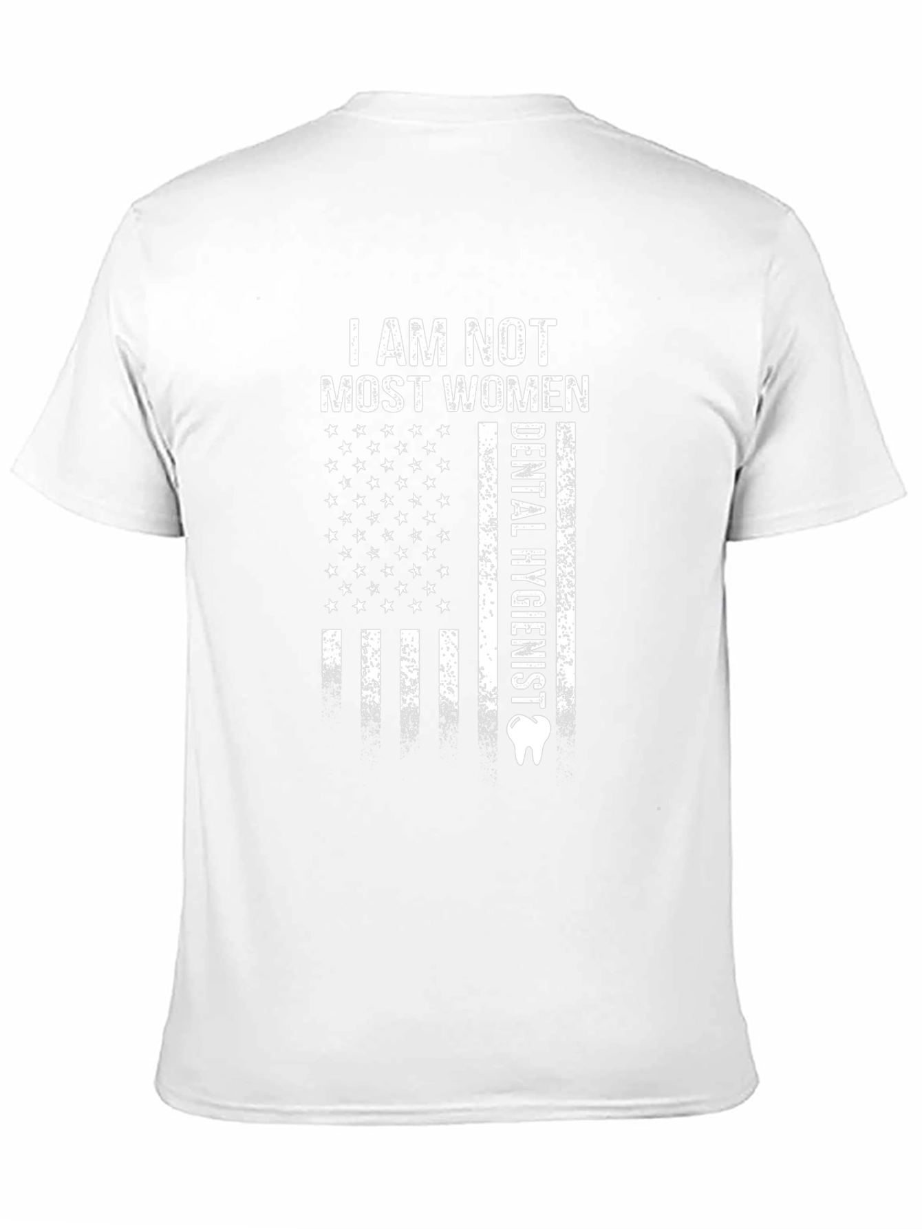 Black Dental Hygienist American Flag T-Shirt view 11