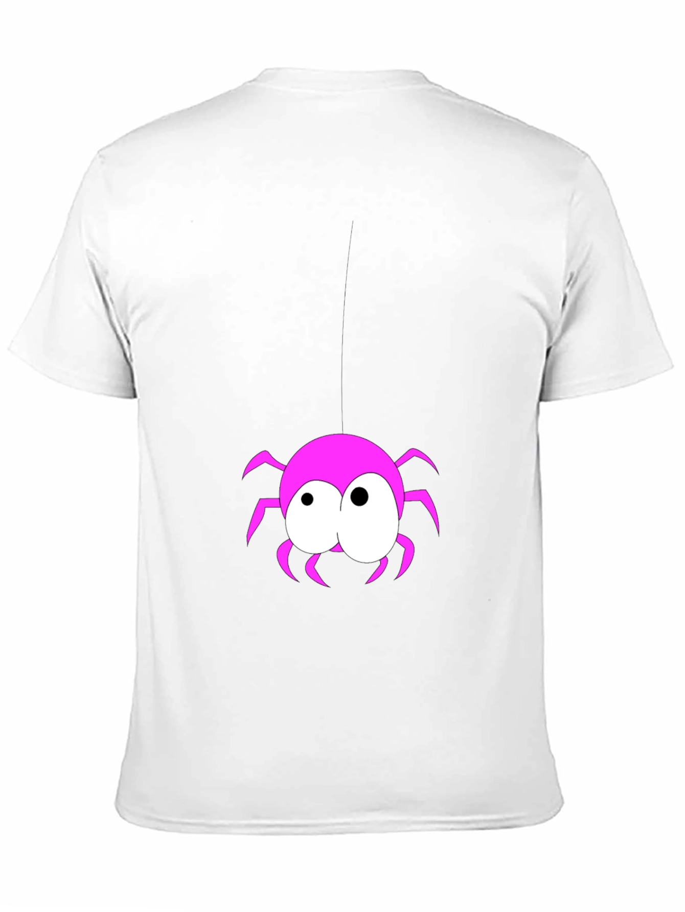Black Funny Spider Graphic T-Shirt - Black view 11