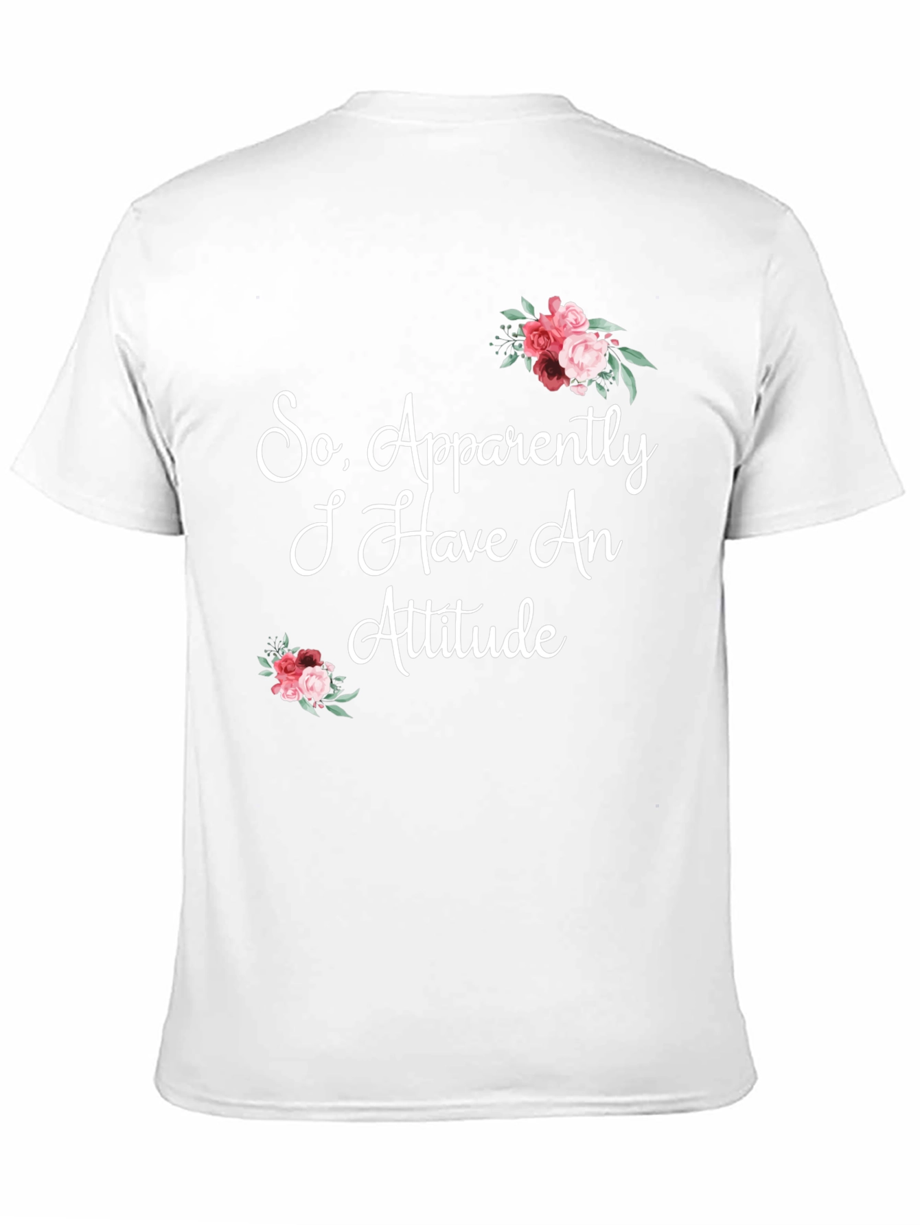 Black Funny Floral Attitude Graphic T-Shirt view 11