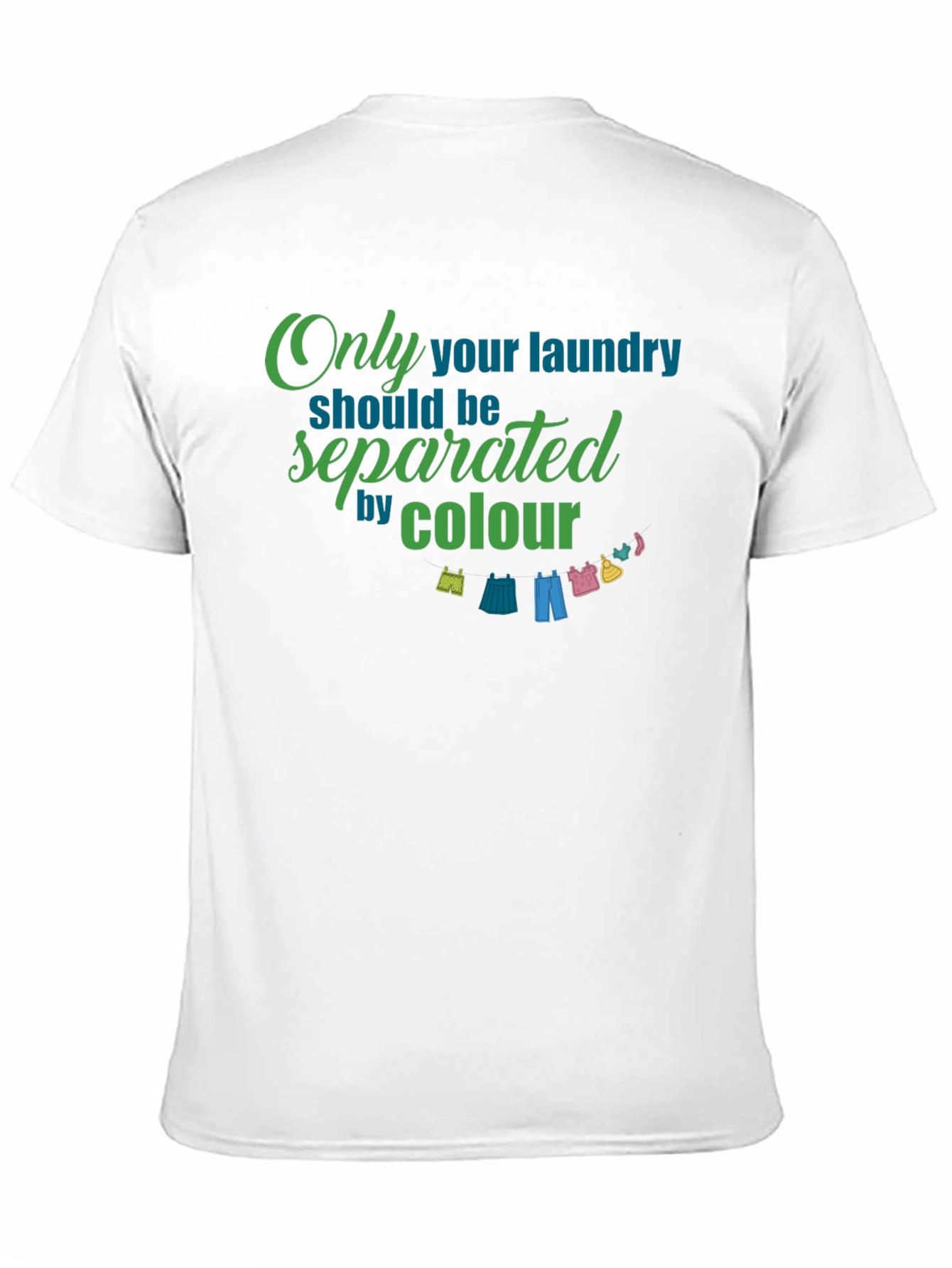 Black Laundry Color Separation T-Shirt view 11