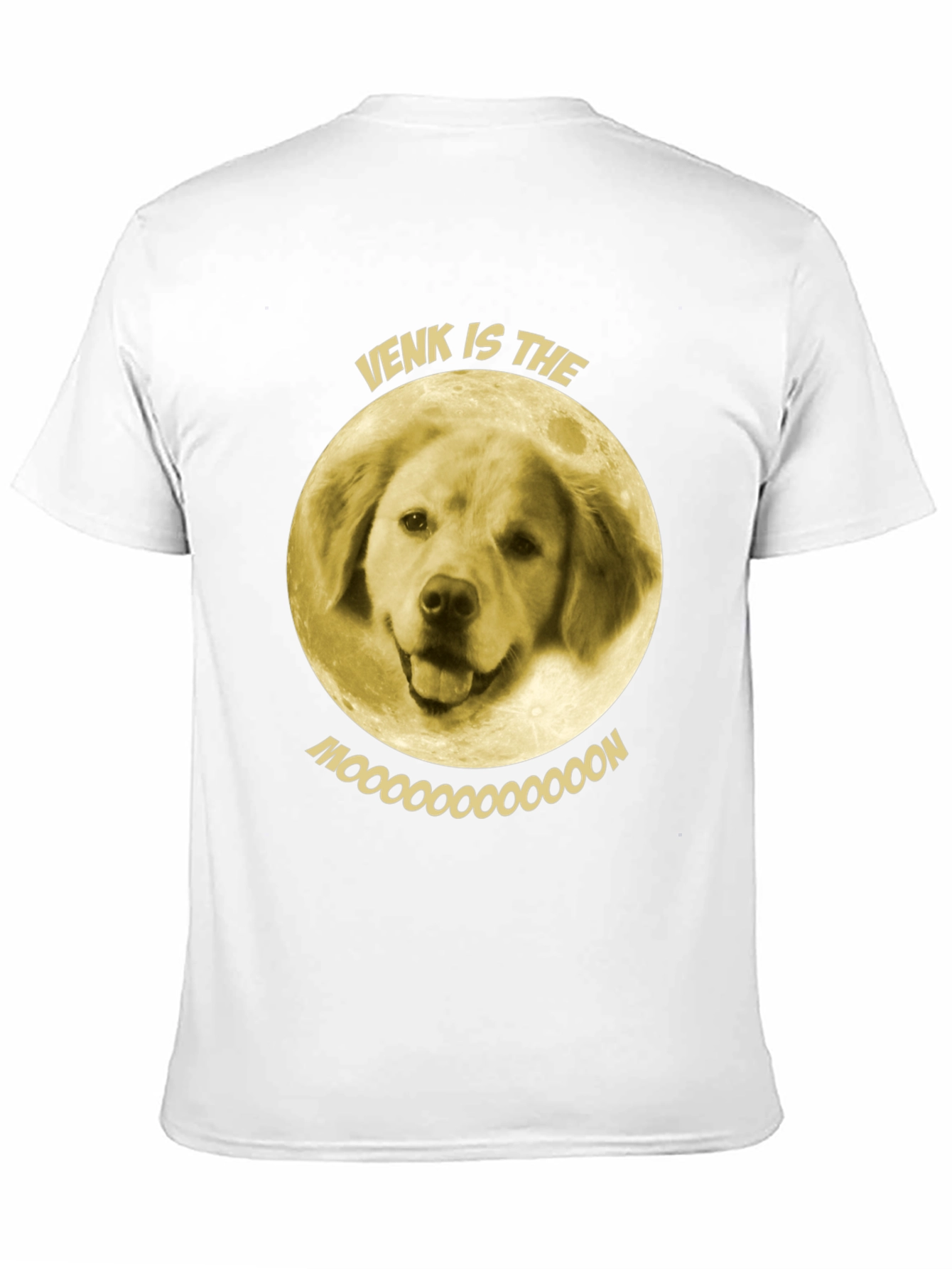 Black Venk is the Moon T-Shirt - Funny Dog Graphic Tee view 11