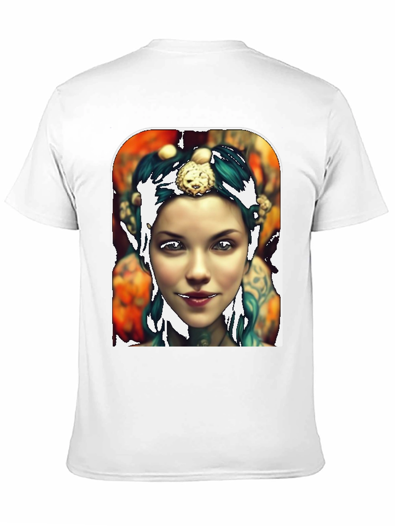 Black Artistic Portrait Tee - Unique Graphic Print view 11