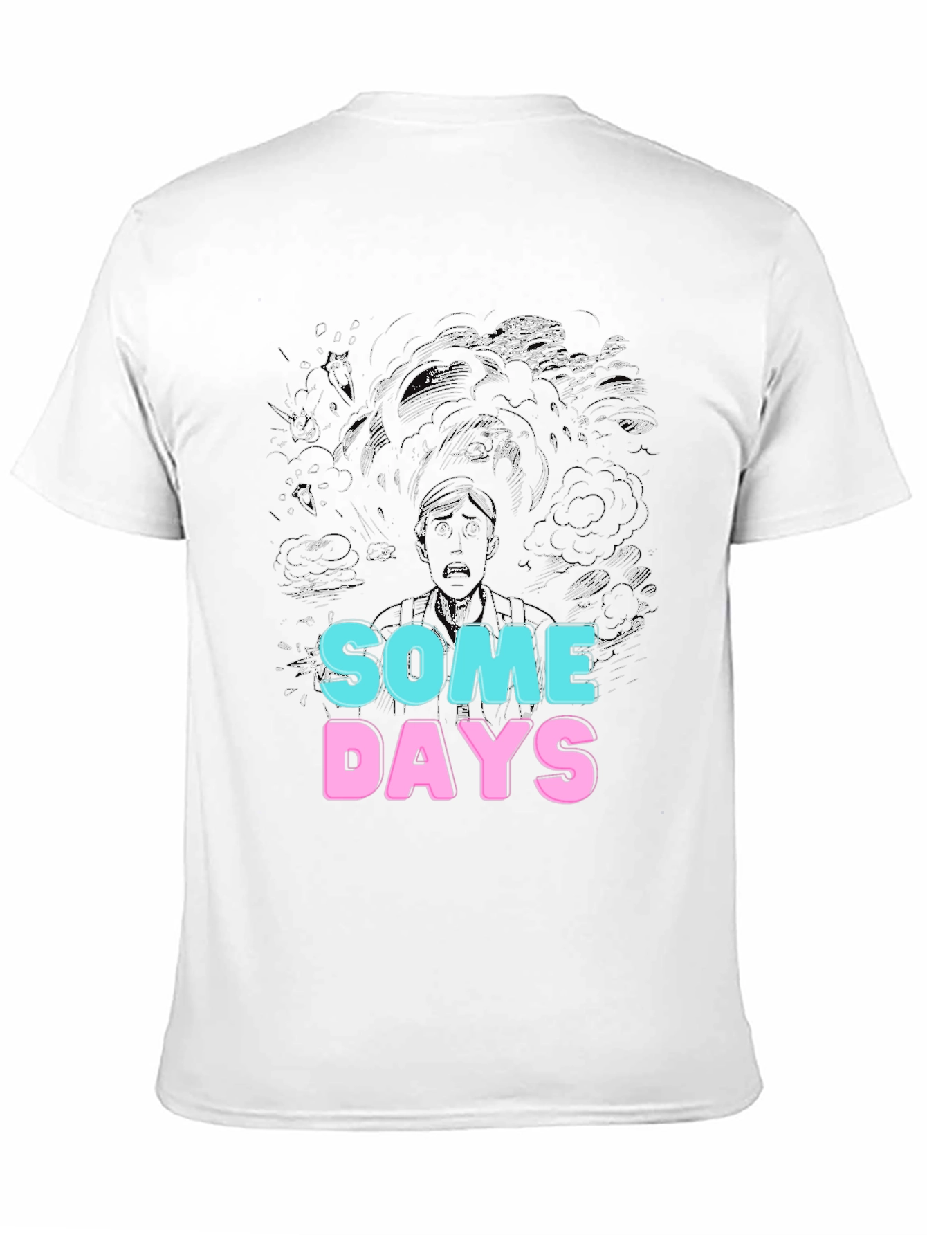 Black Some Days Graphic Tee - Unique Design view 11