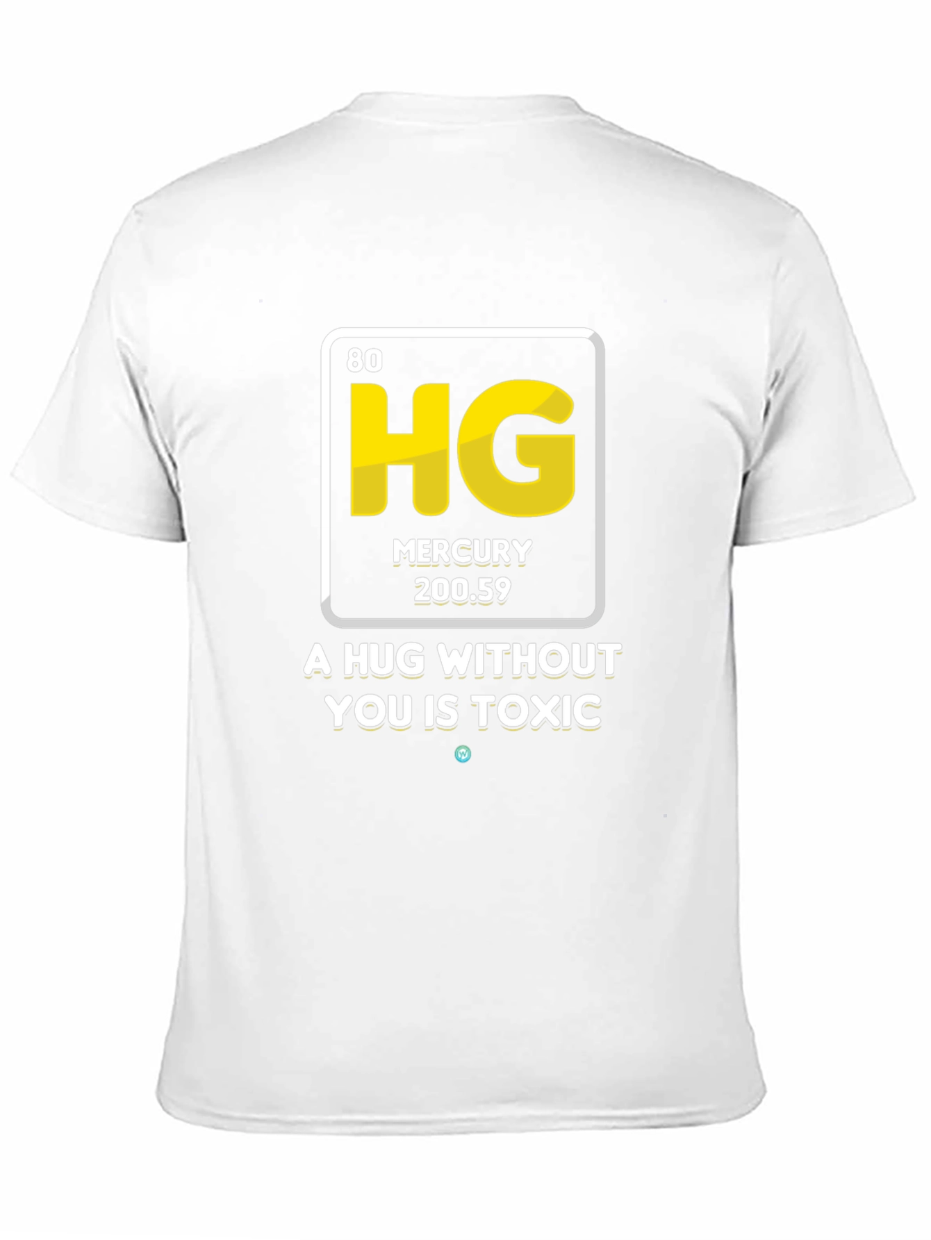Black Mercury Hug T-Shirt - Funny Chemistry Tee view 11