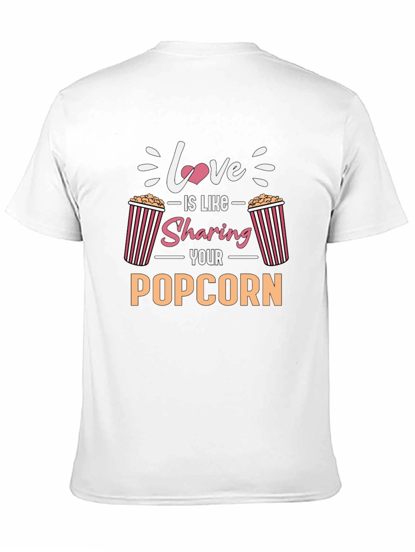Black Love is Sharing Popcorn T-Shirt view 11