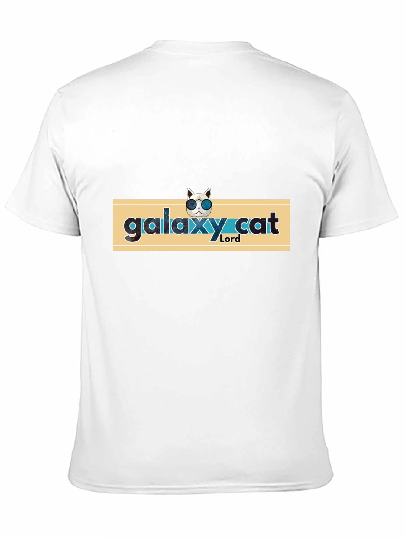 Black Galaxy Cat Lord T-Shirt - Cool Cosmic Graphic Tee view 11