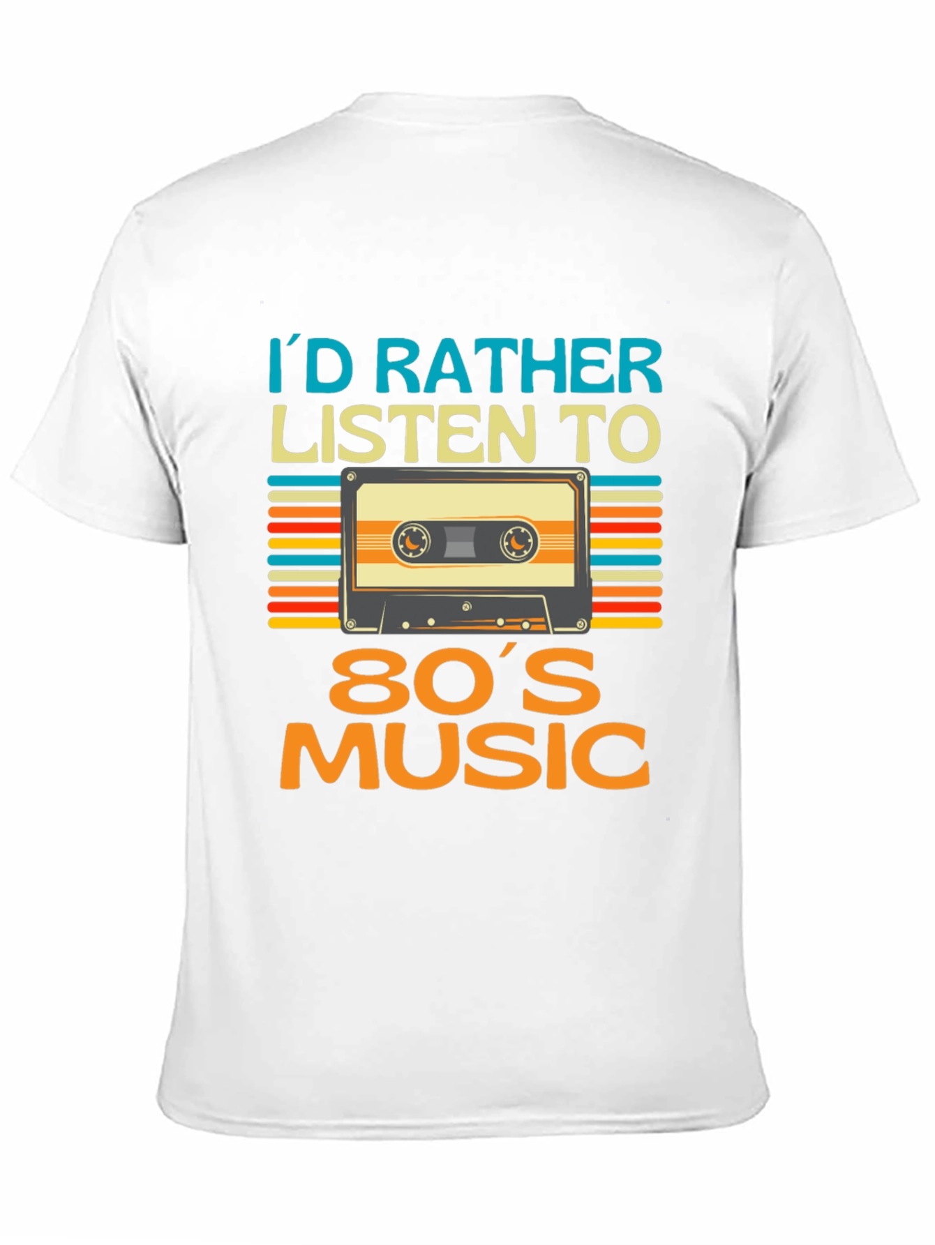 Black Retro 80s Music T-Shirt view 11