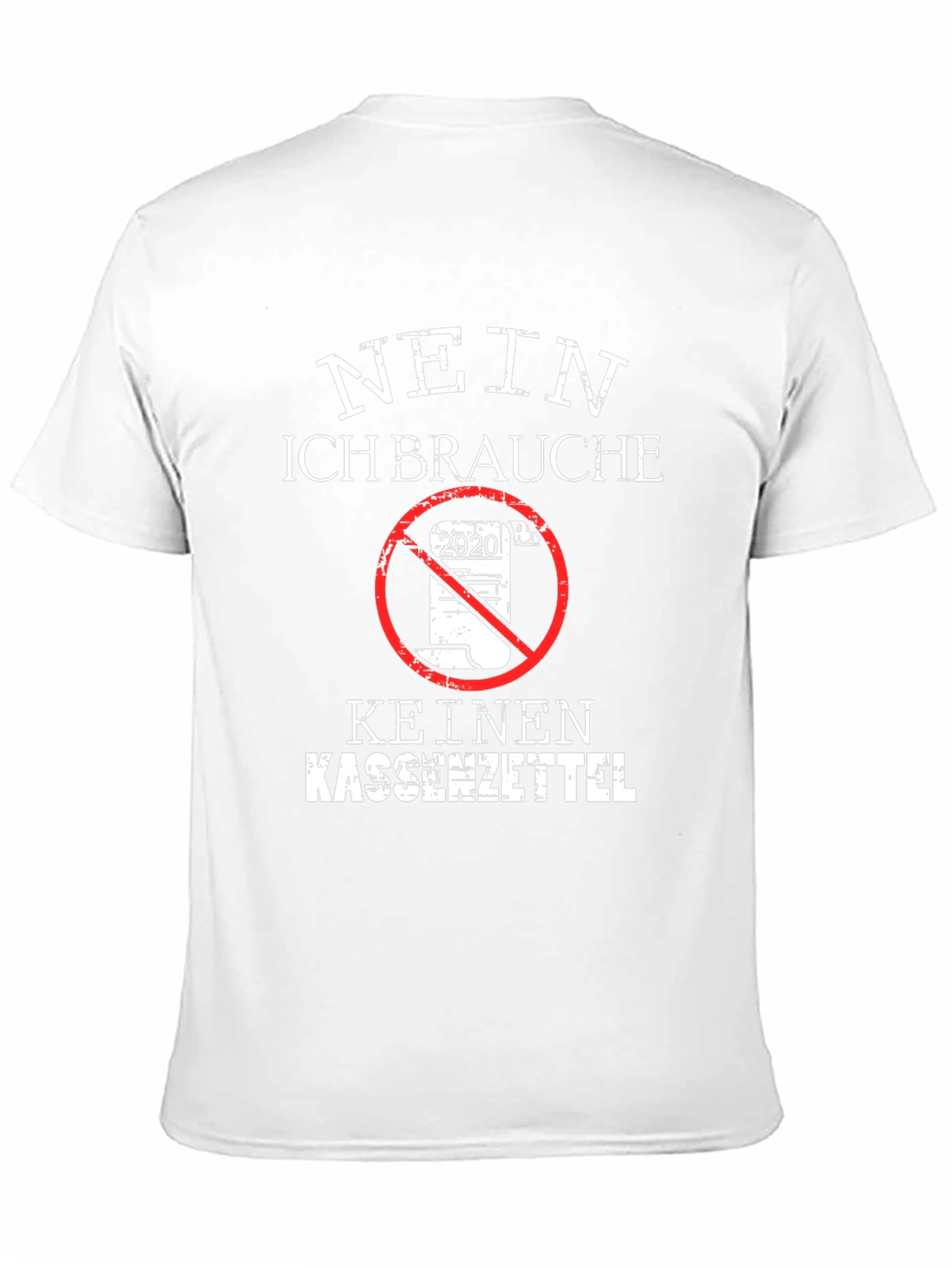 Black No Receipt Needed Novelty T-Shirt view 11