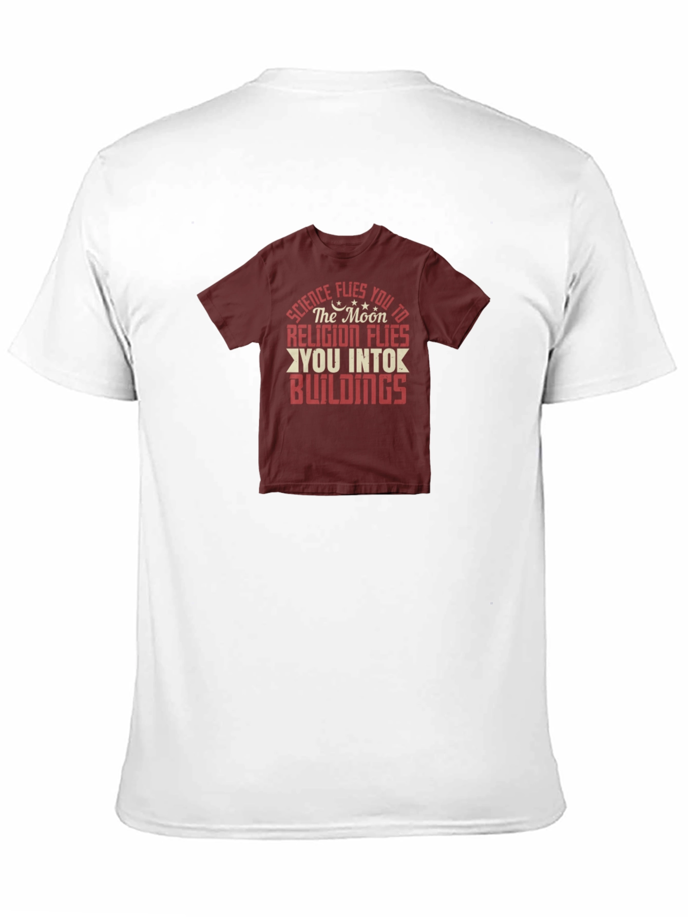 Black Science vs Religion Graphic T-Shirt view 11