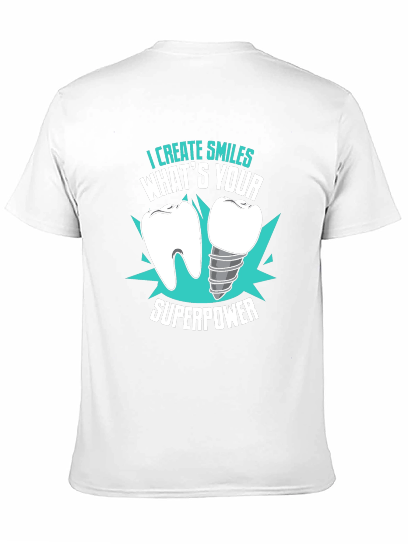 Black Dental Superpower T-Shirt - Dentist Gift view 11