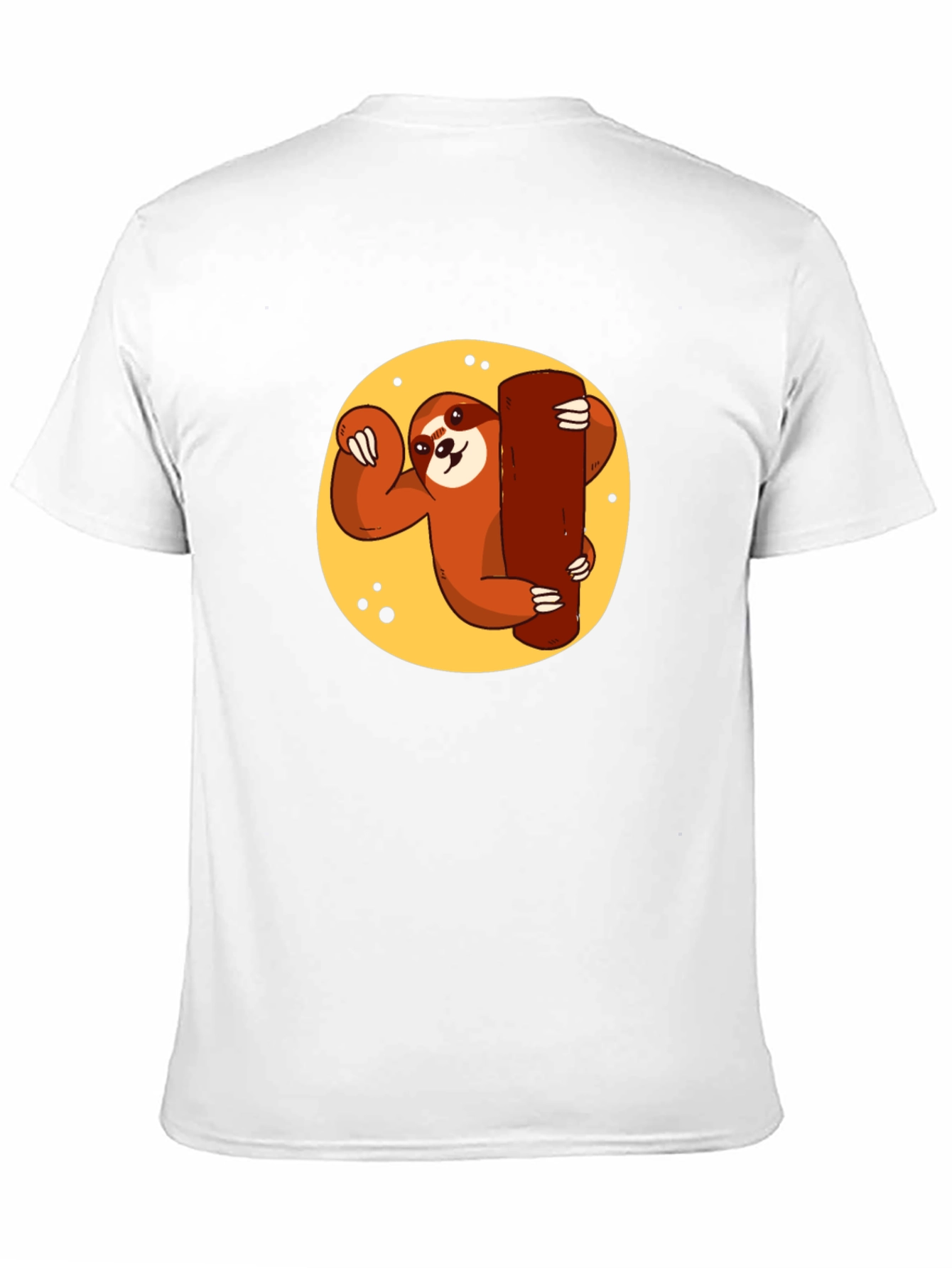 Black Sloth Hugging Tree T-Shirt - Relaxed Style view 11