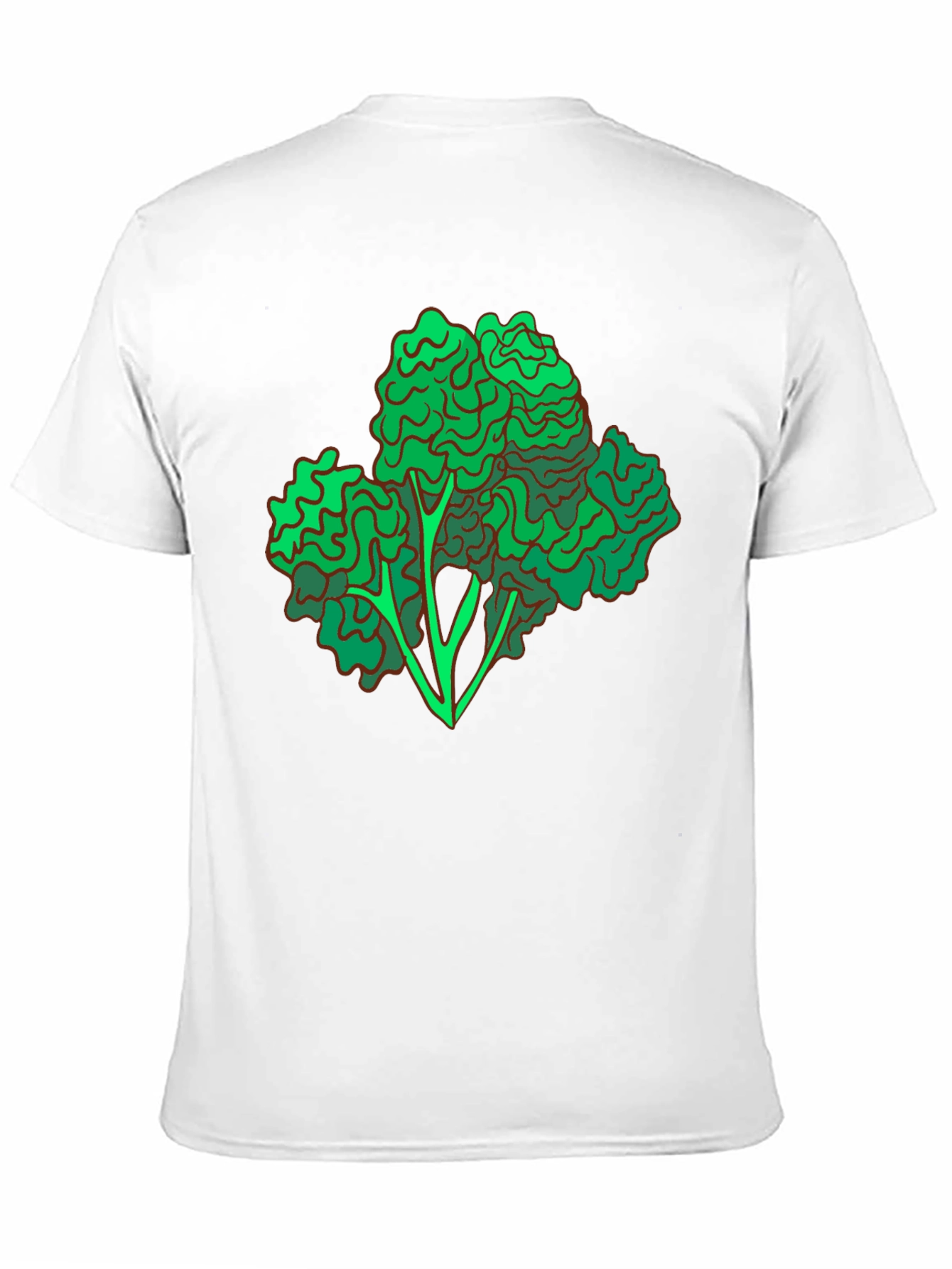 Black Broccoli Graphic Print Black T-Shirt view 11