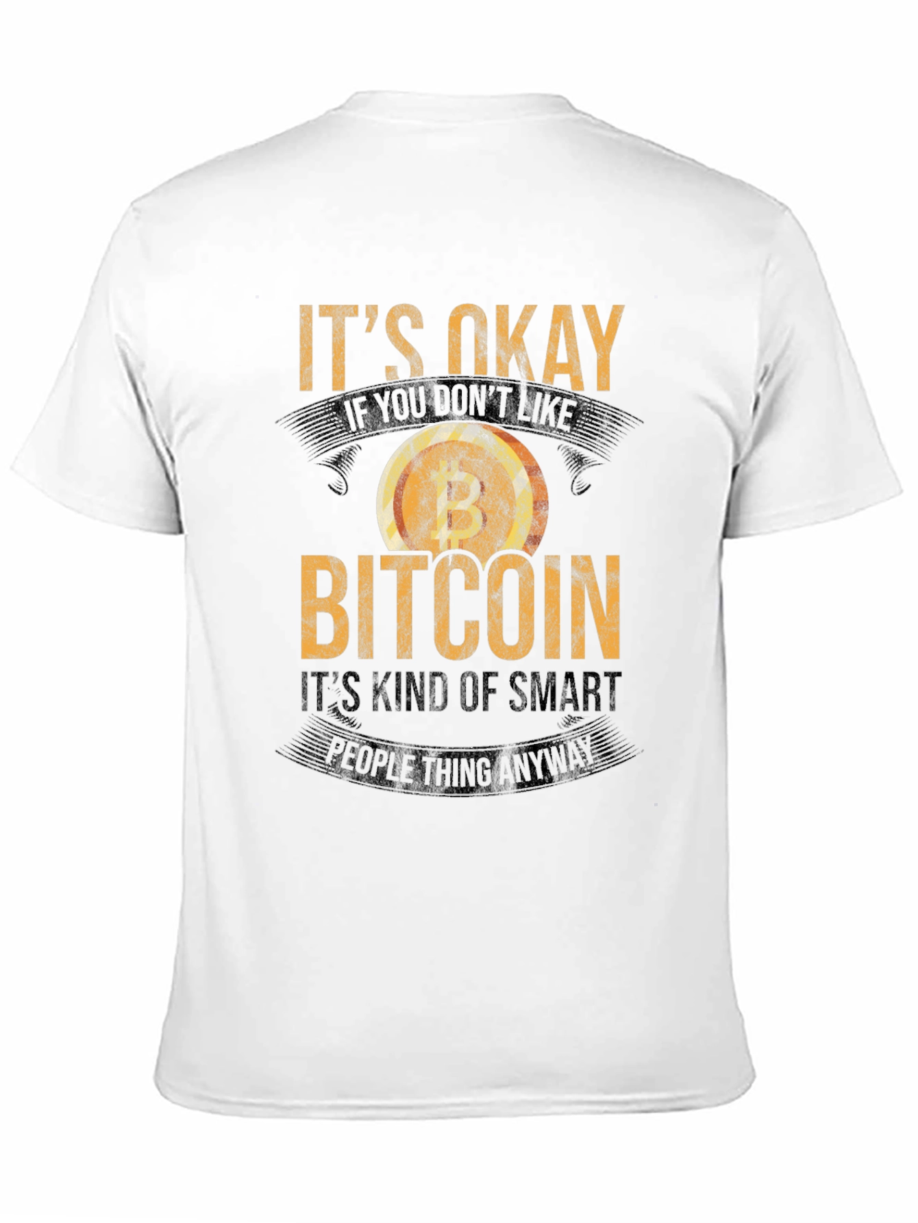 Black Bitcoin Humor Graphic T-Shirt view 11