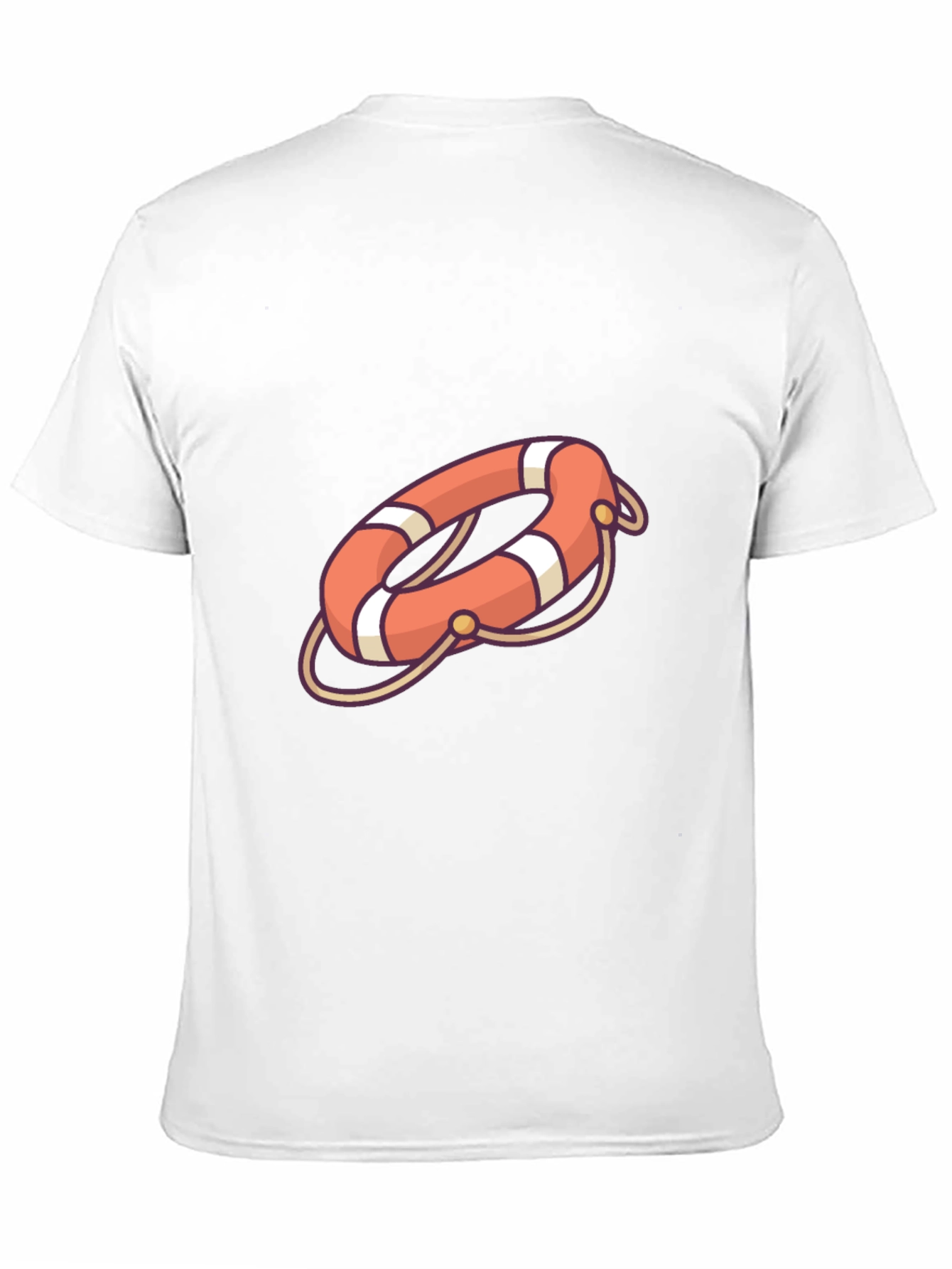 Black Life Preserver Graphic Tee - Stylish Comfort view 11