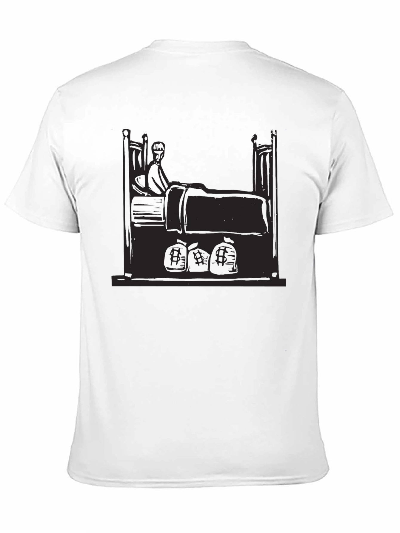Black Black Graphic Tee - Sick Patient in Bed view 11