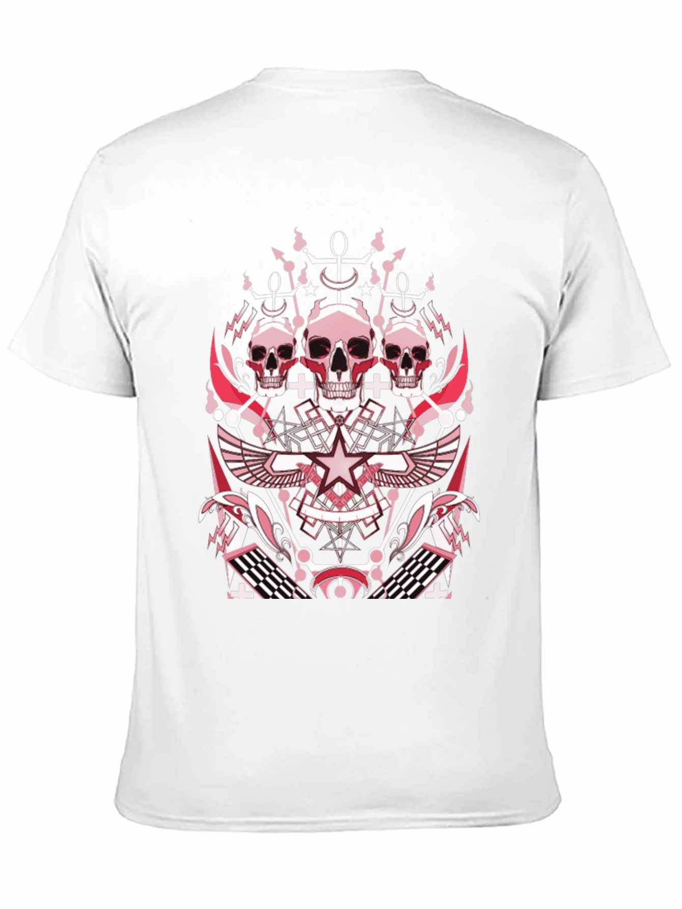 Black Skull Graphic Print T-Shirt view 11