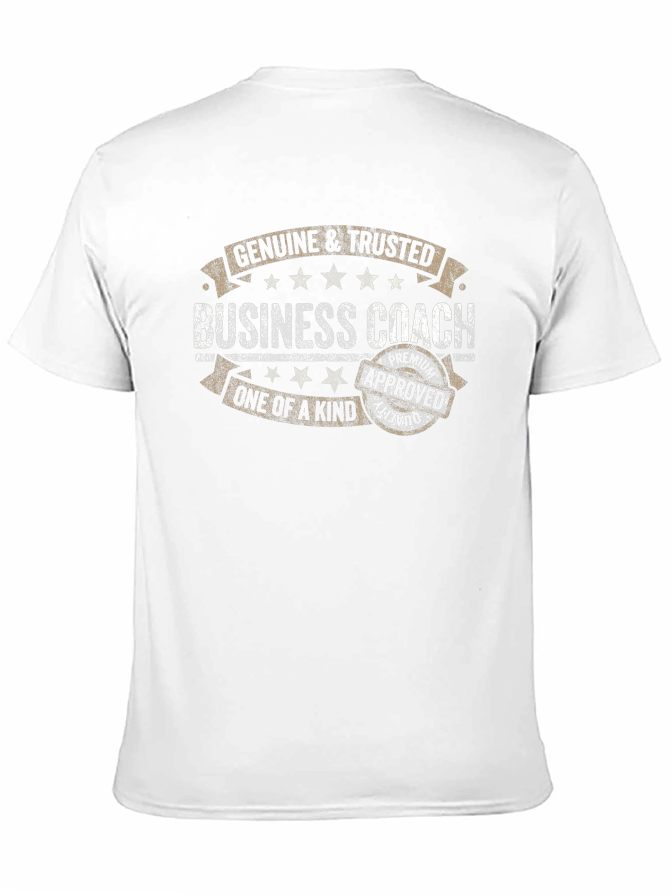 Black Genuine & Trusted Business Coach T-Shirt view 11