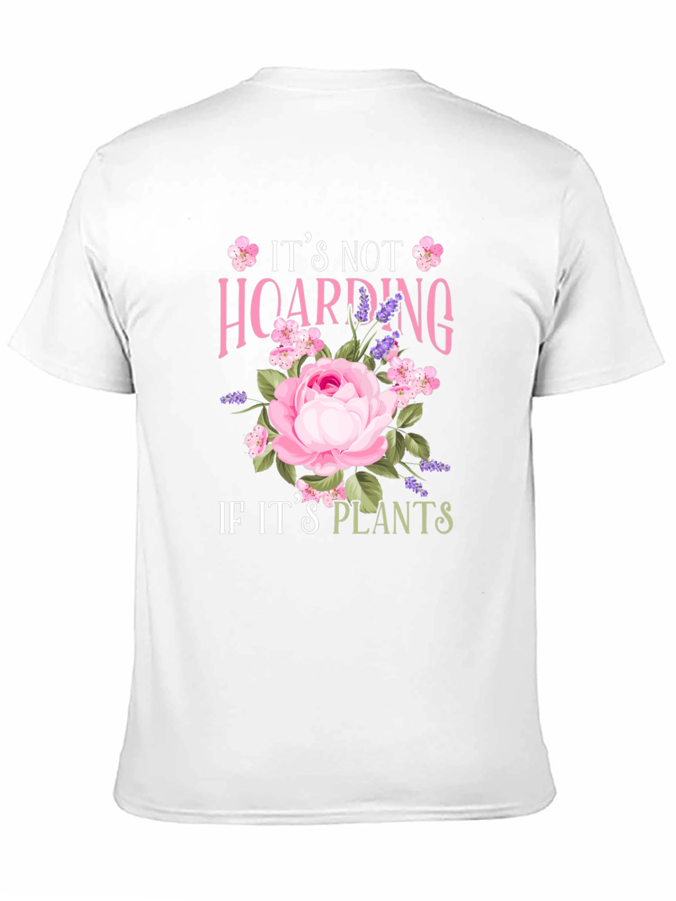 Black It's Not Hoarding If It's Plants T-Shirt view 11