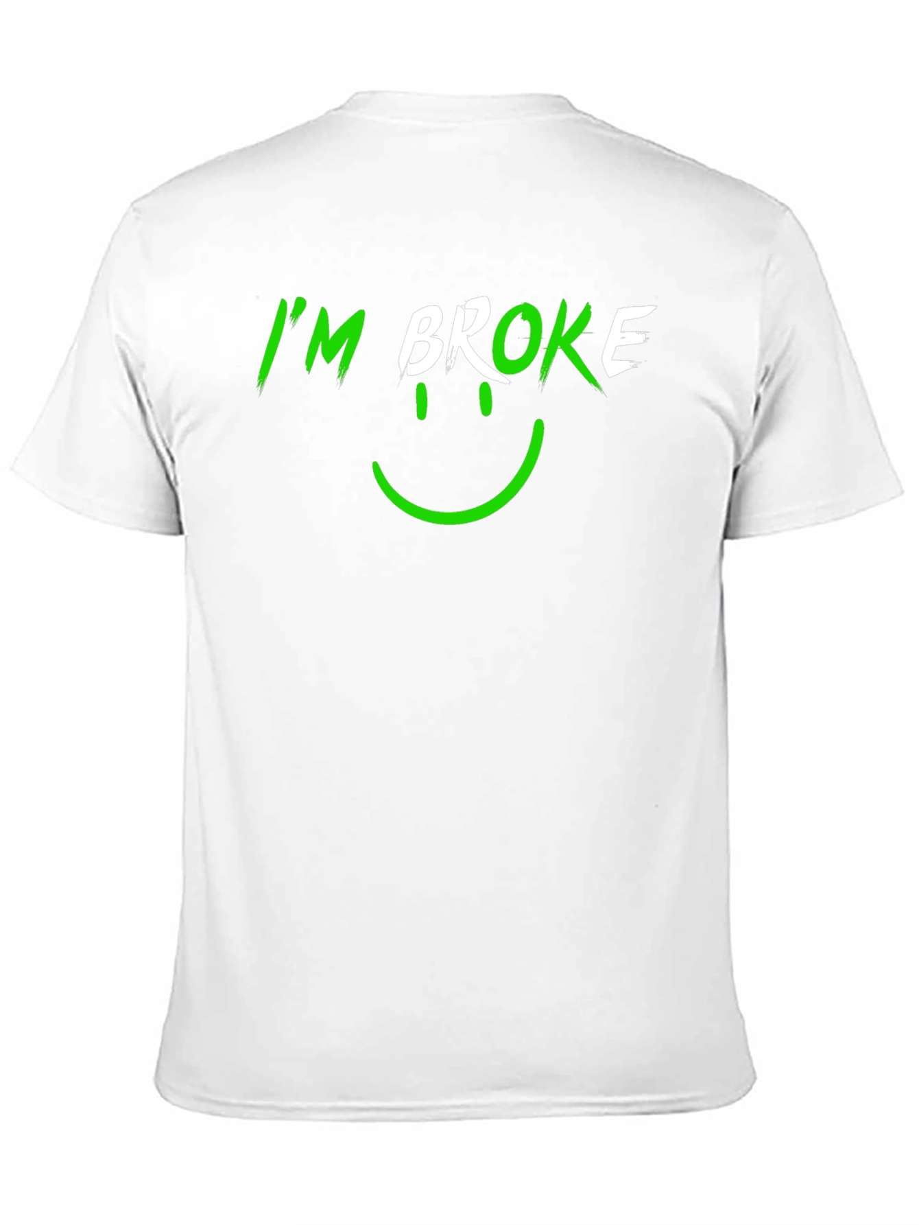 Black I'm Broke Graphic Tee - Men's Black T-Shirt view 11