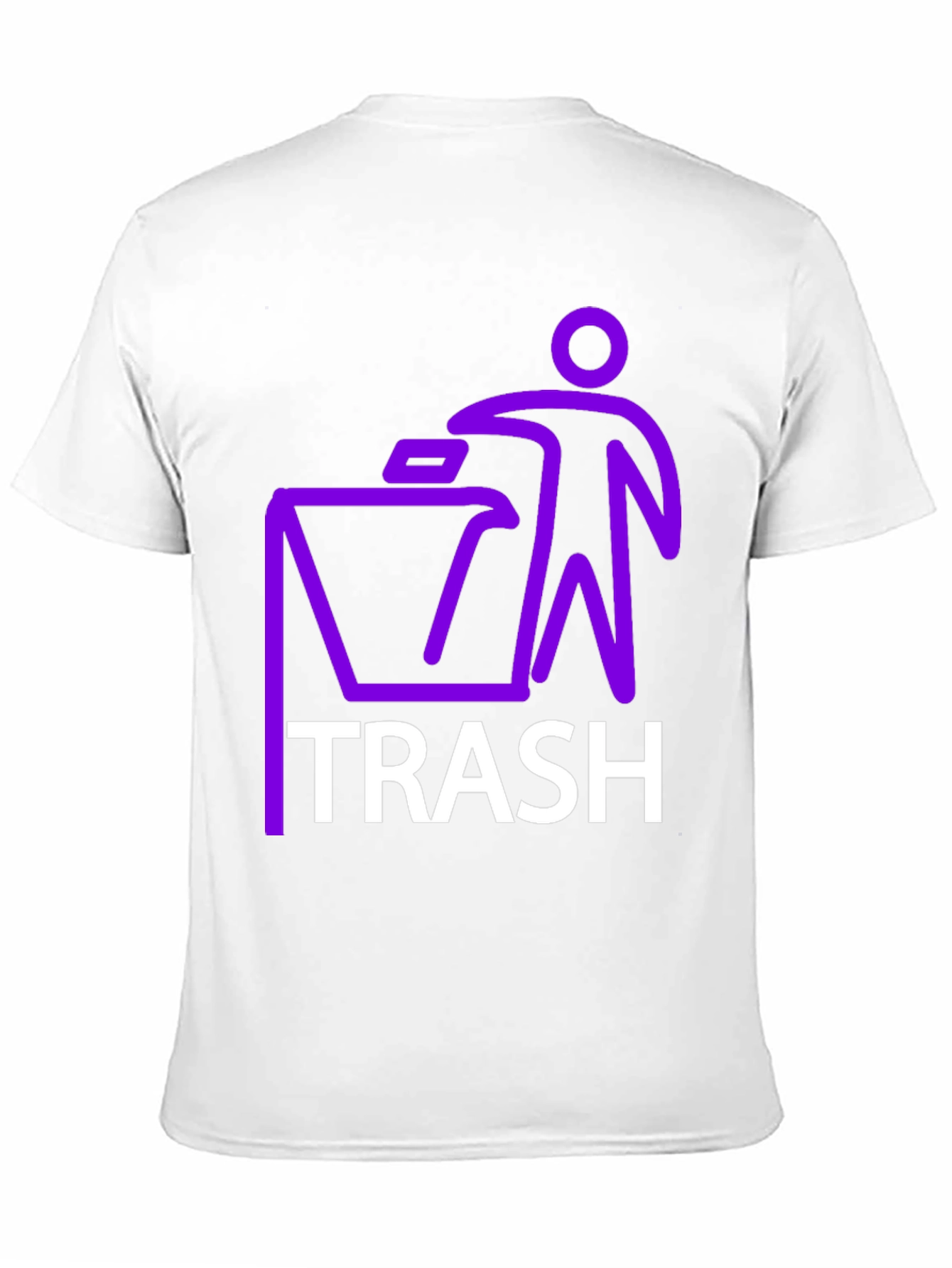 Black Trash Graphic T-Shirt - Novelty Design view 11