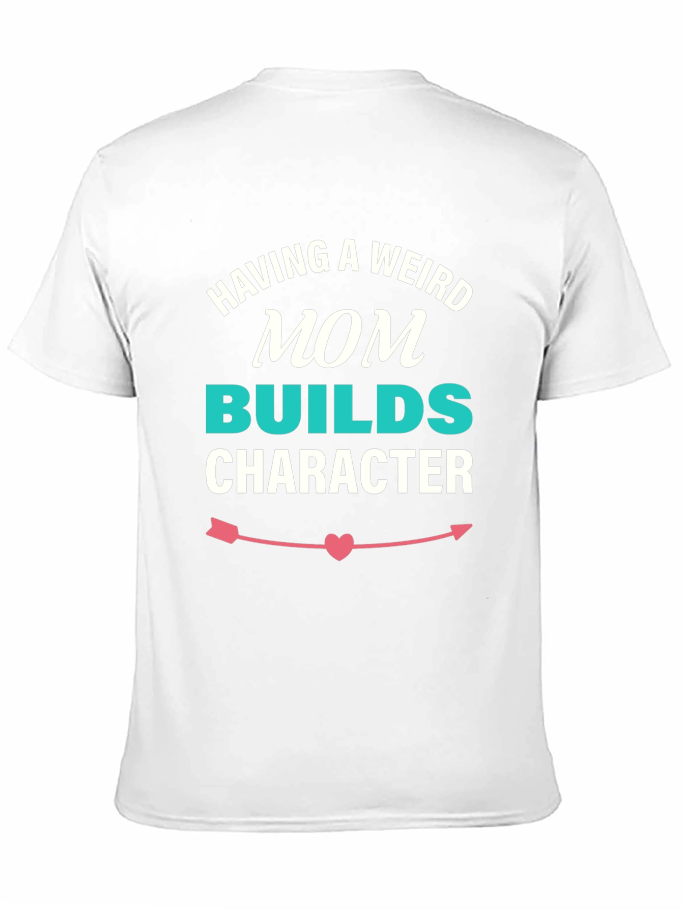 Black Weird Mom Builds Character T-Shirt view 11
