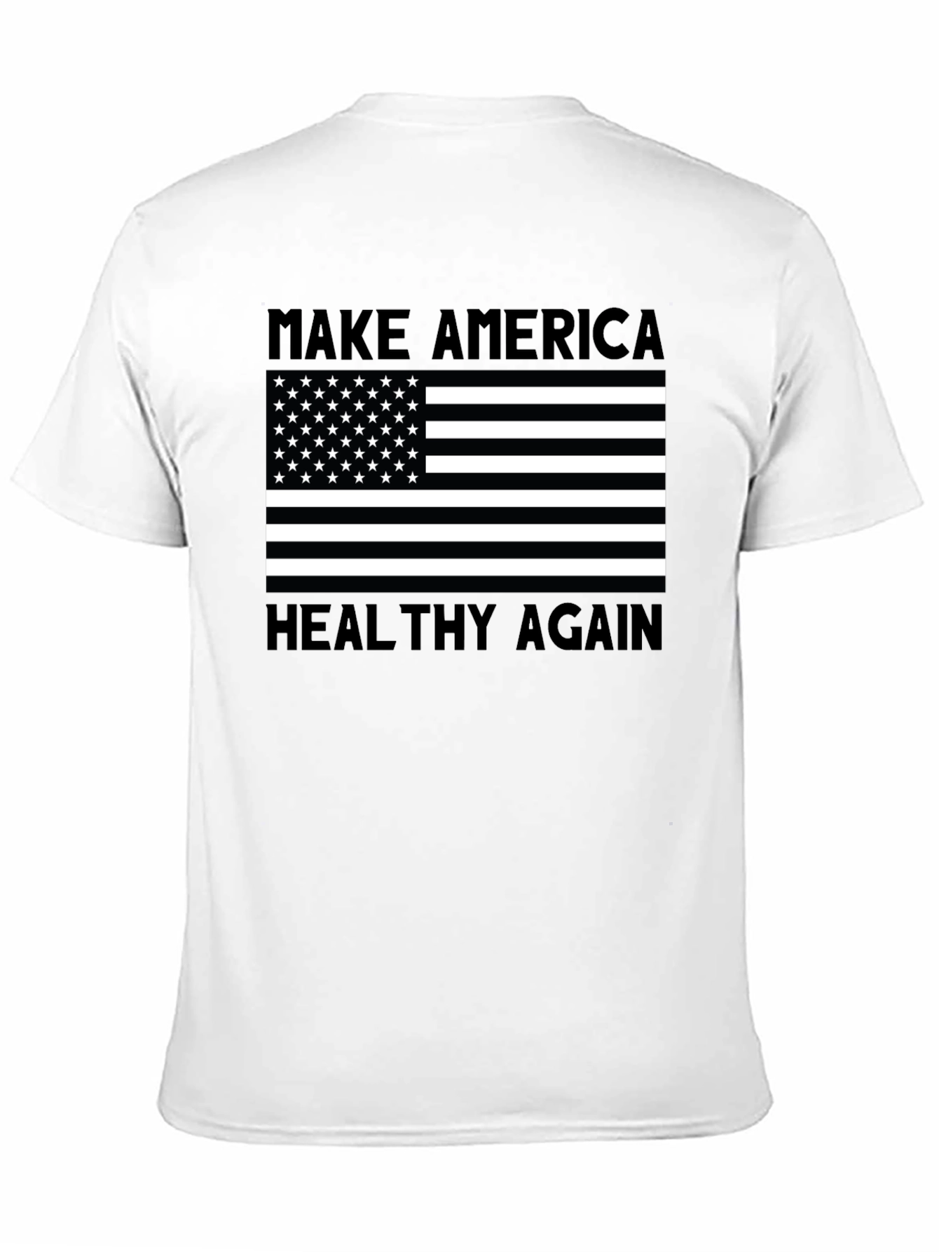 Black Make America Healthy Again Tee view 11