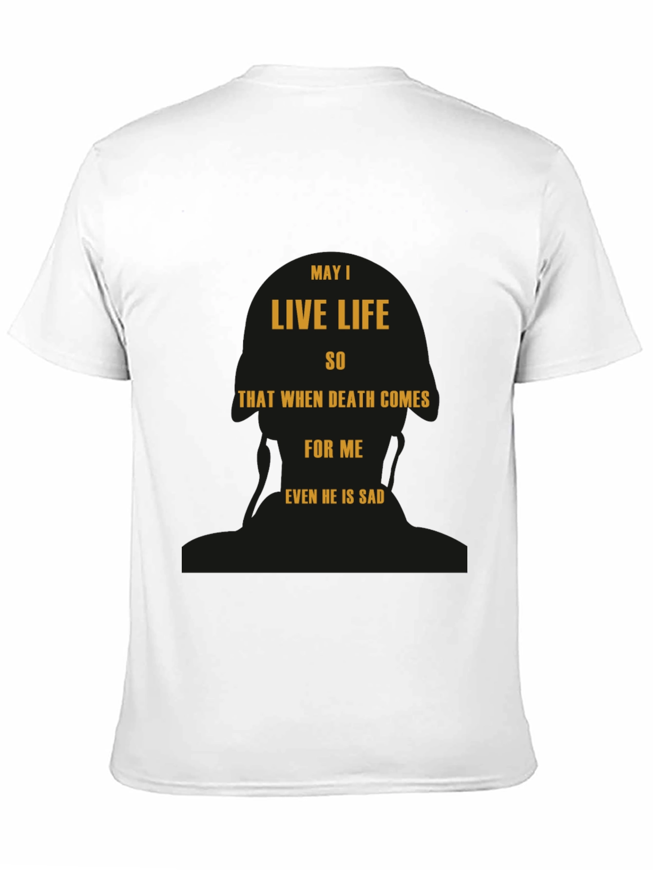 Black May I Live Life T-Shirt - Inspirational Black Tee view 11