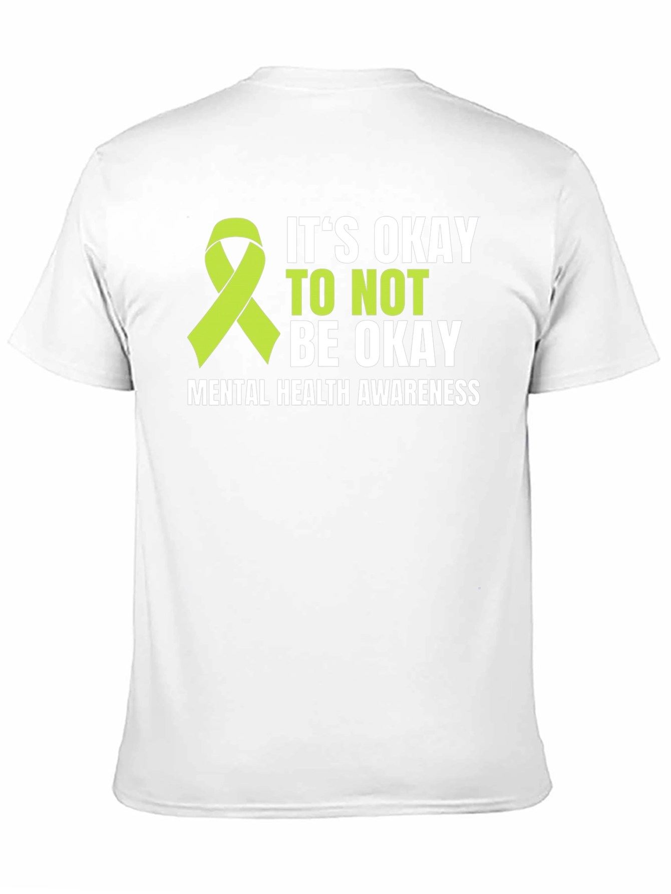 Black Mental Health Awareness T-Shirt - It's Okay to Not Be Okay view 11