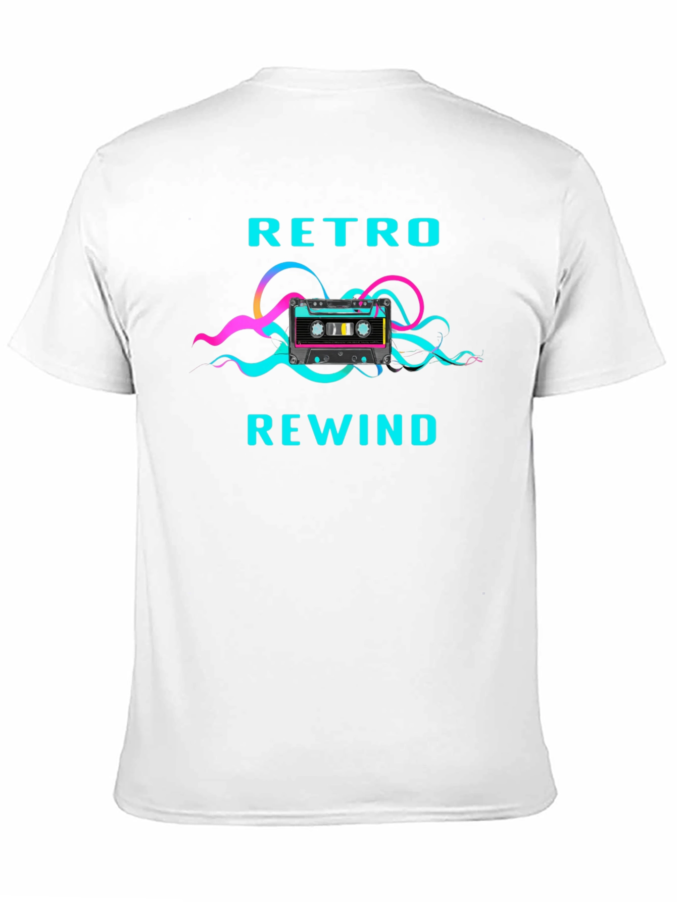 Black Retro Rewind Graphic Tee view 11