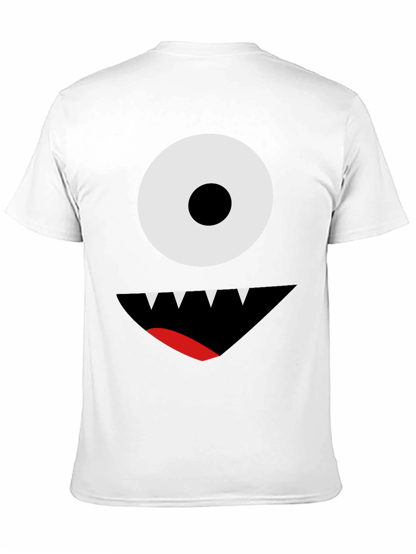 Black One-Eyed Monster Graphic Tee - Black Cotton T-Shirt view 11