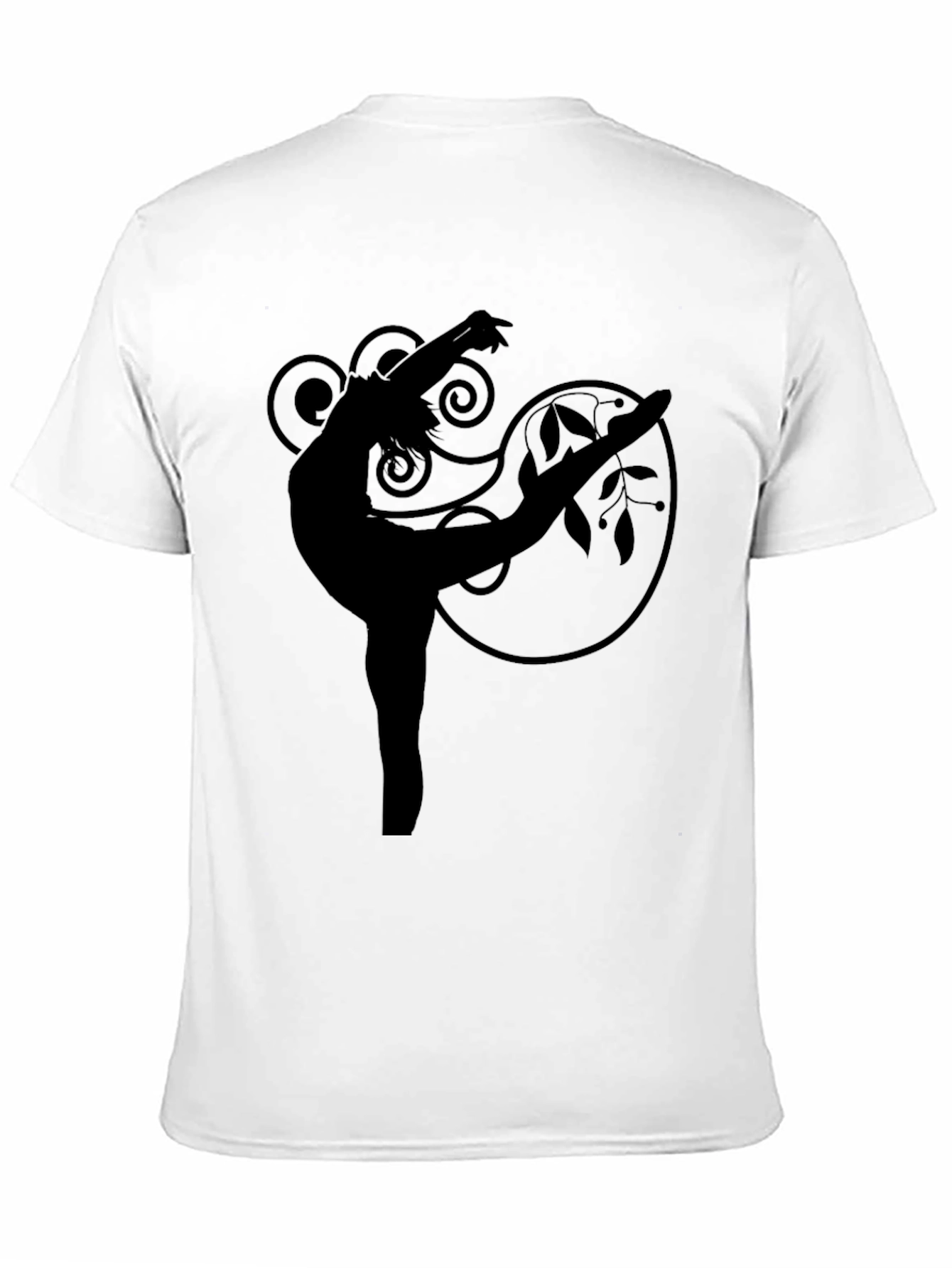 Black Elegant Dancer Graphic Tee - Black view 11