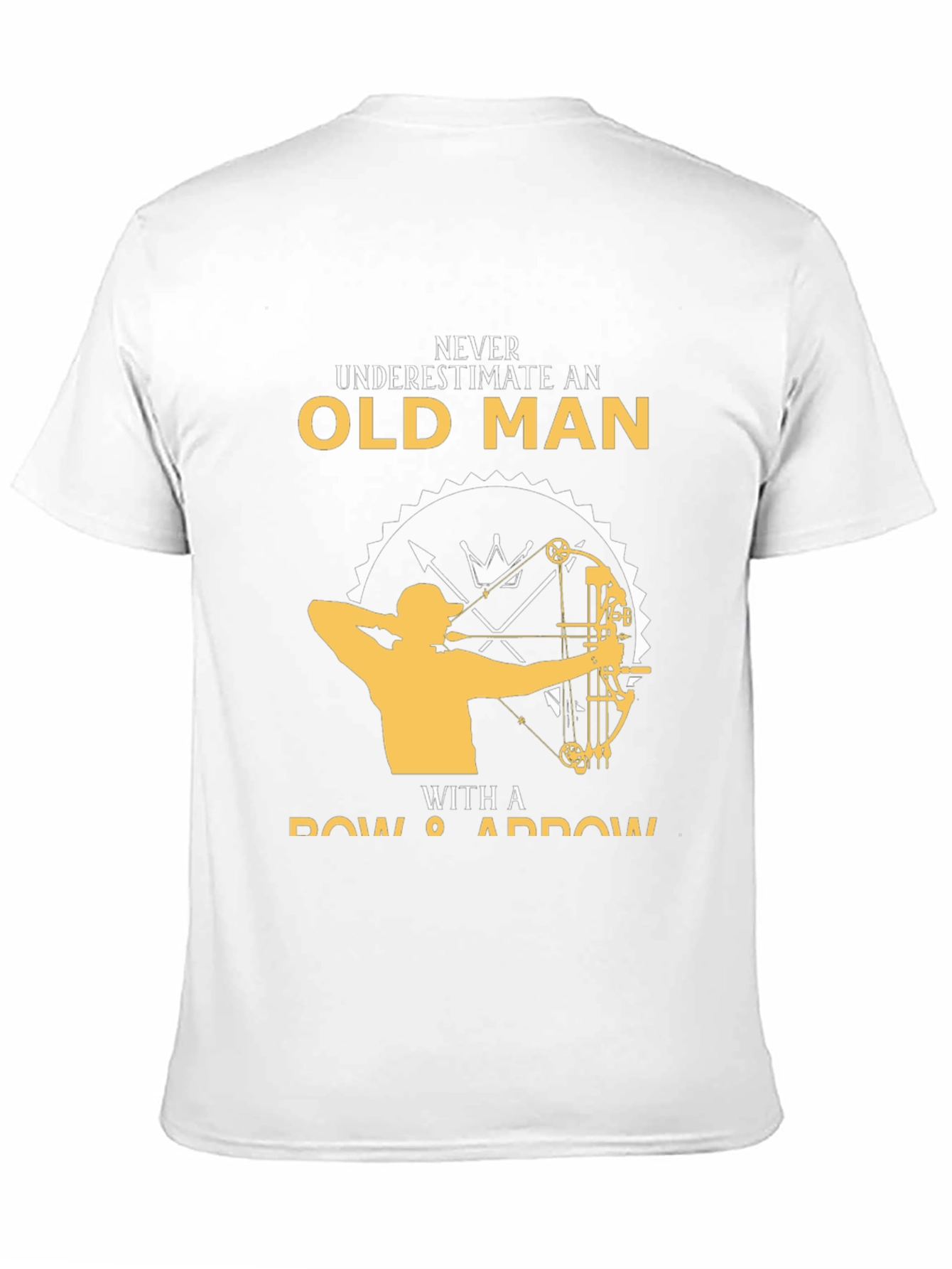 Black Never Underestimate Old Man T-Shirt view 11